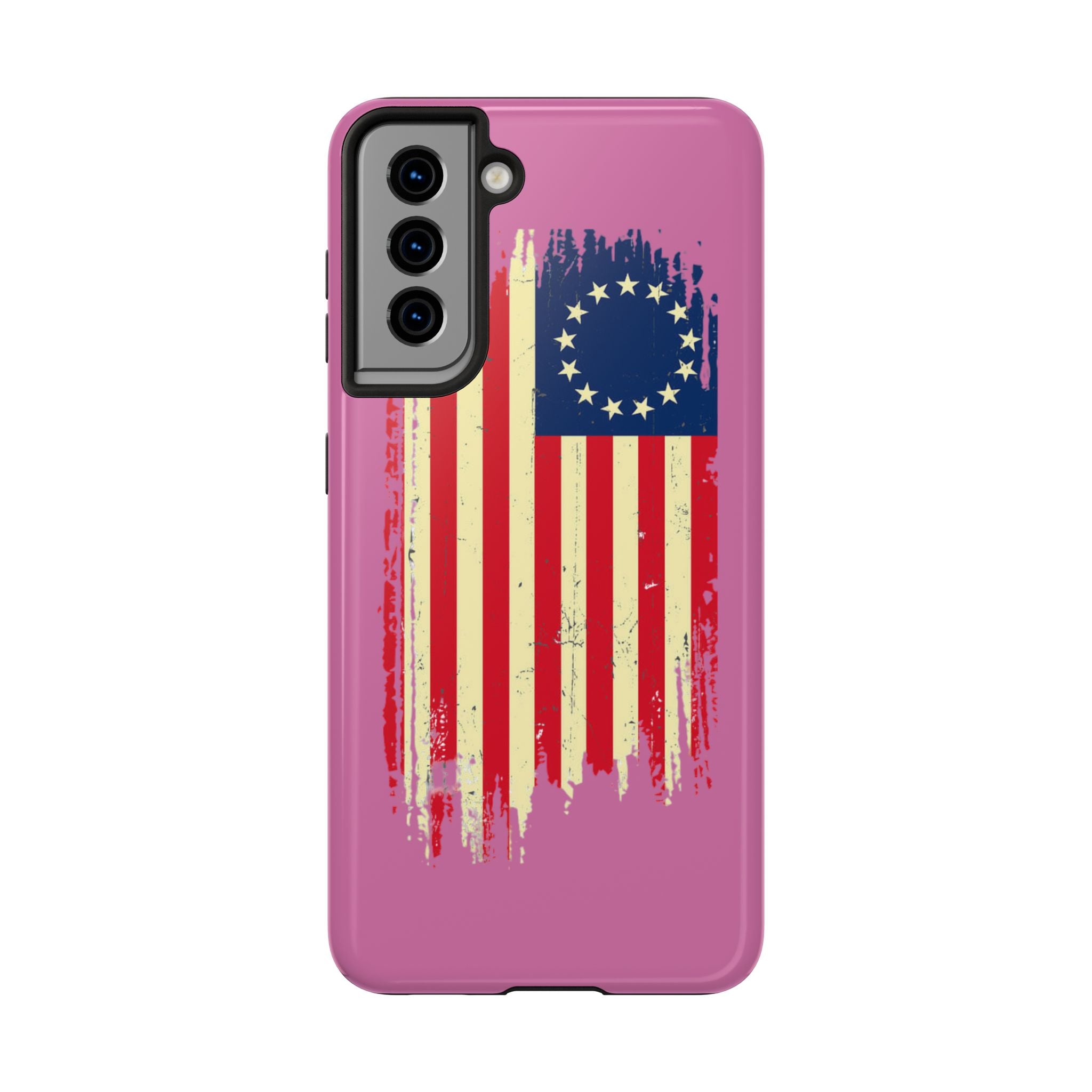 Patriotic Phone Cases with Vintage Flag Design, Tough Case for Independence Day, Memorial Day, 4th of July, Gift for Veterans, USA Pride