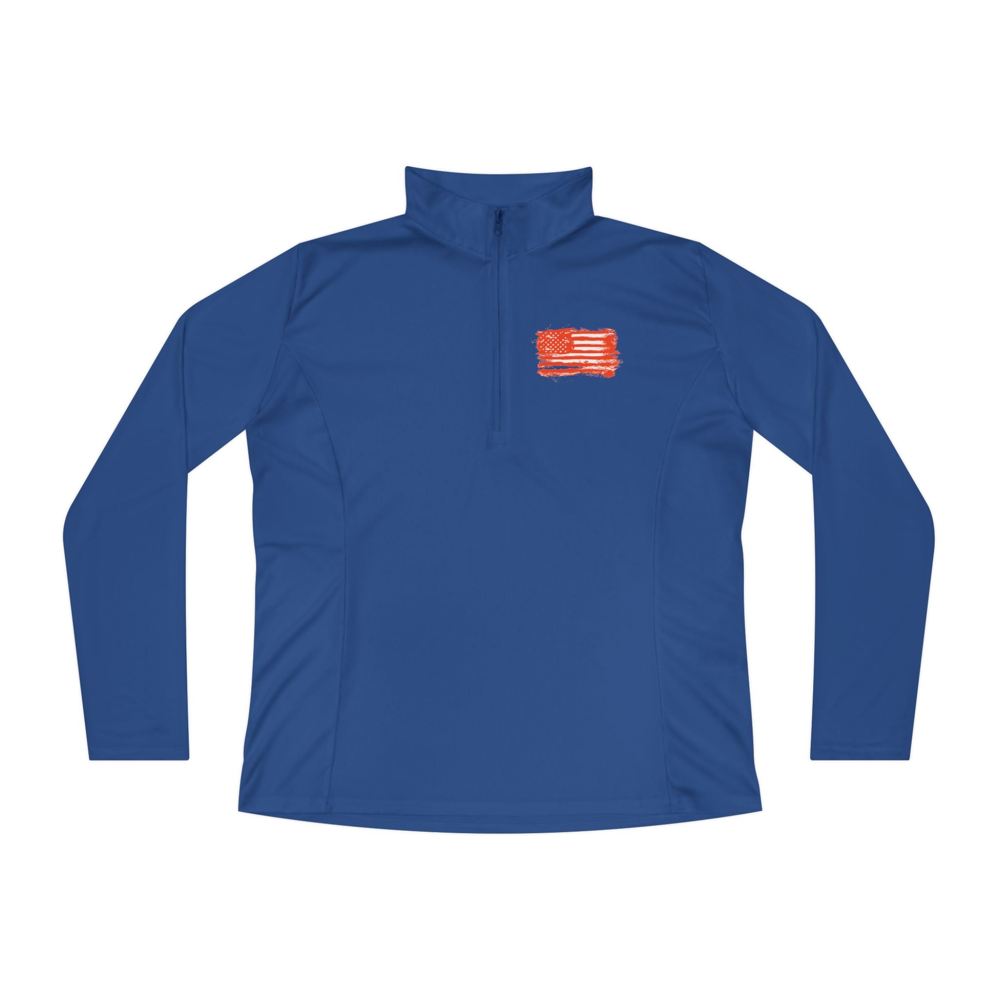 Ladies Quarter-Zip Pullover with Motivational Running Design, Athletic Apparel, Activewear, Sportswear, Fitness Gift, Running Top