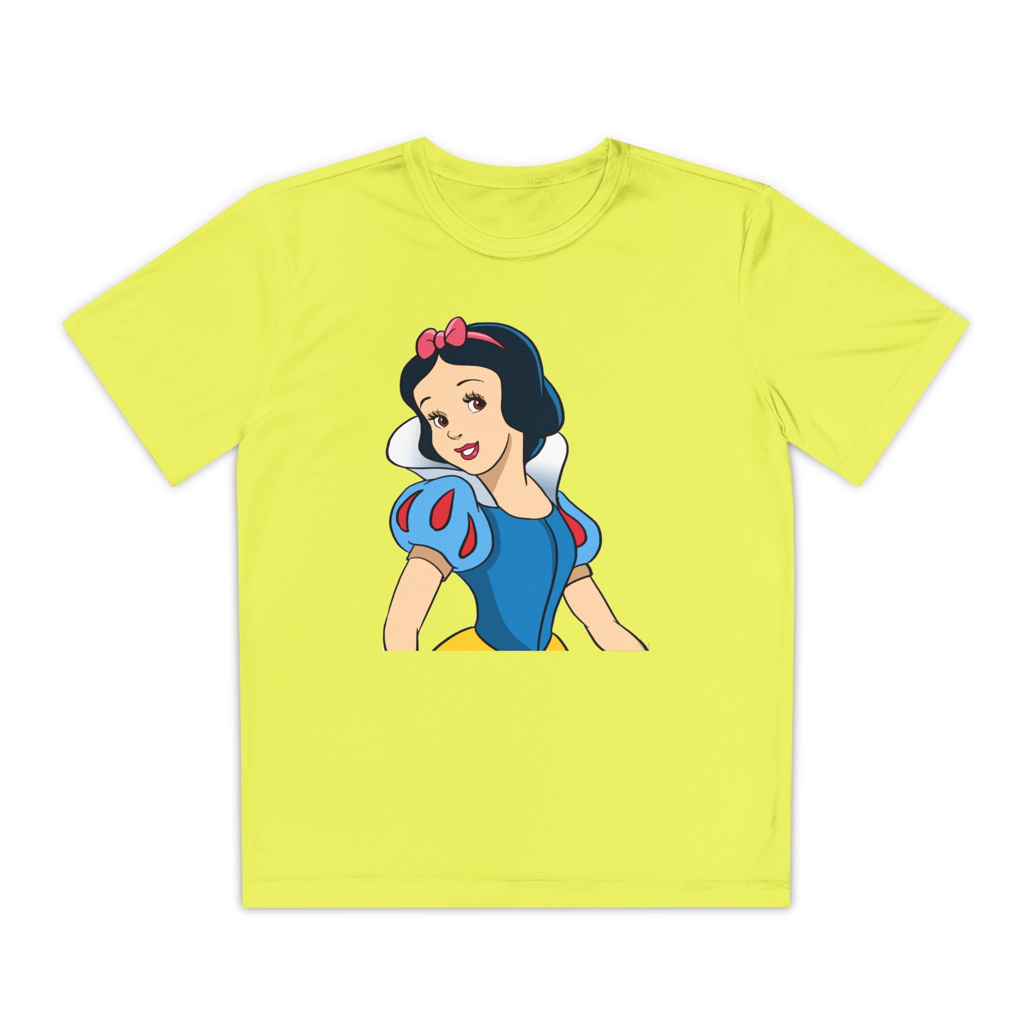 Snow White Youth T-Shirt Sports Graphic Tee, Cool Athletic Shirt for Kids, Perfect for Sports Events, Team Spirit