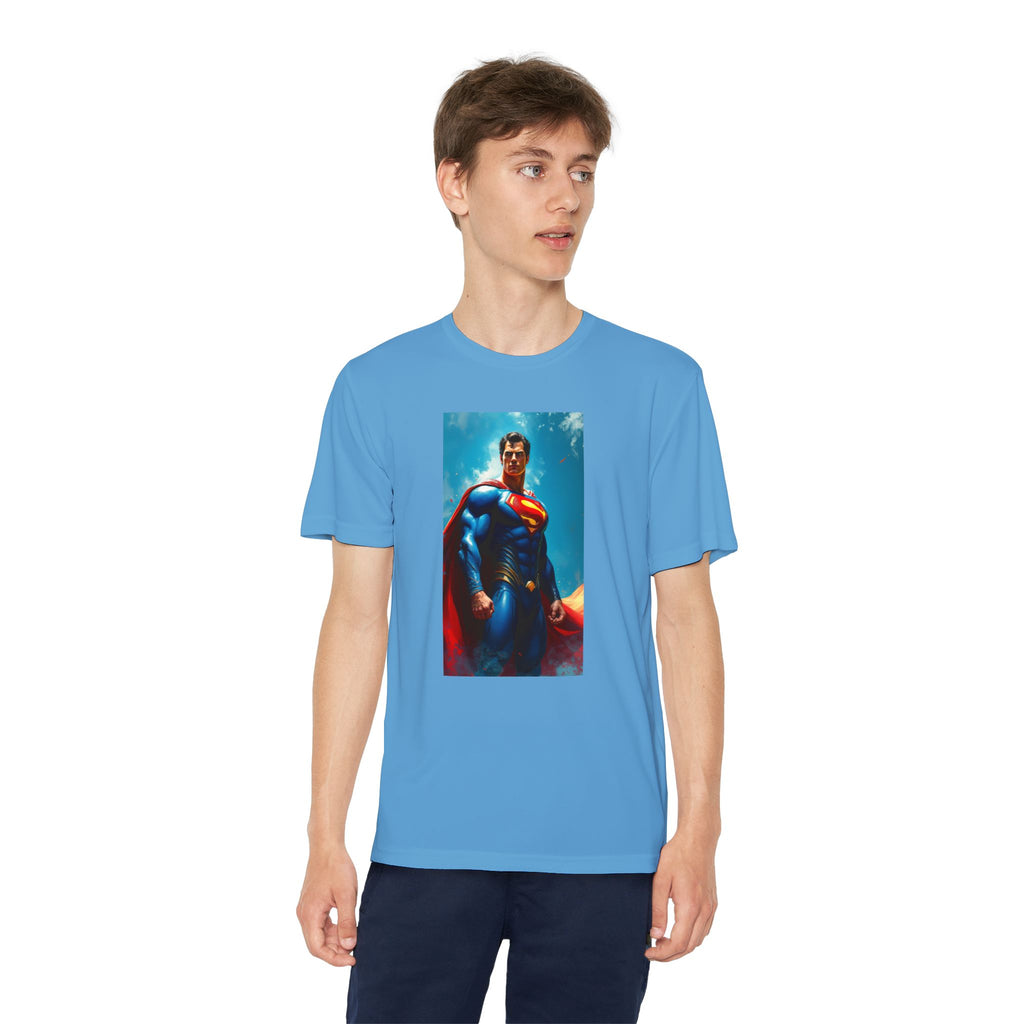 Superman Superhero Marvel T-Shirt, Youth Competitor Tee,  Kids Comic Book Hero Top, Children's Graphic Tee, Youth Super Power T-Shirt