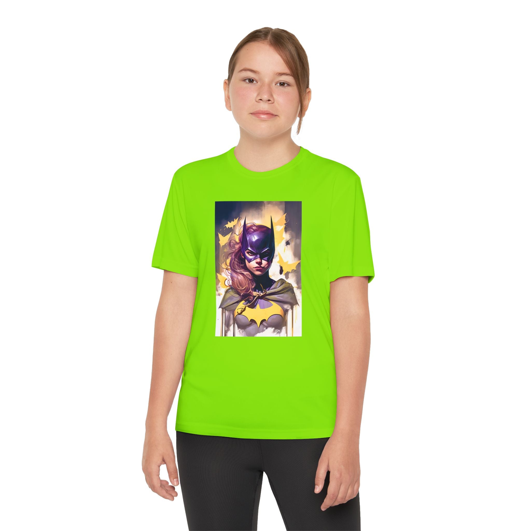 Superhero Youth T-Shirt Sports Graphic Tee, Cool Athletic Shirt for Kids