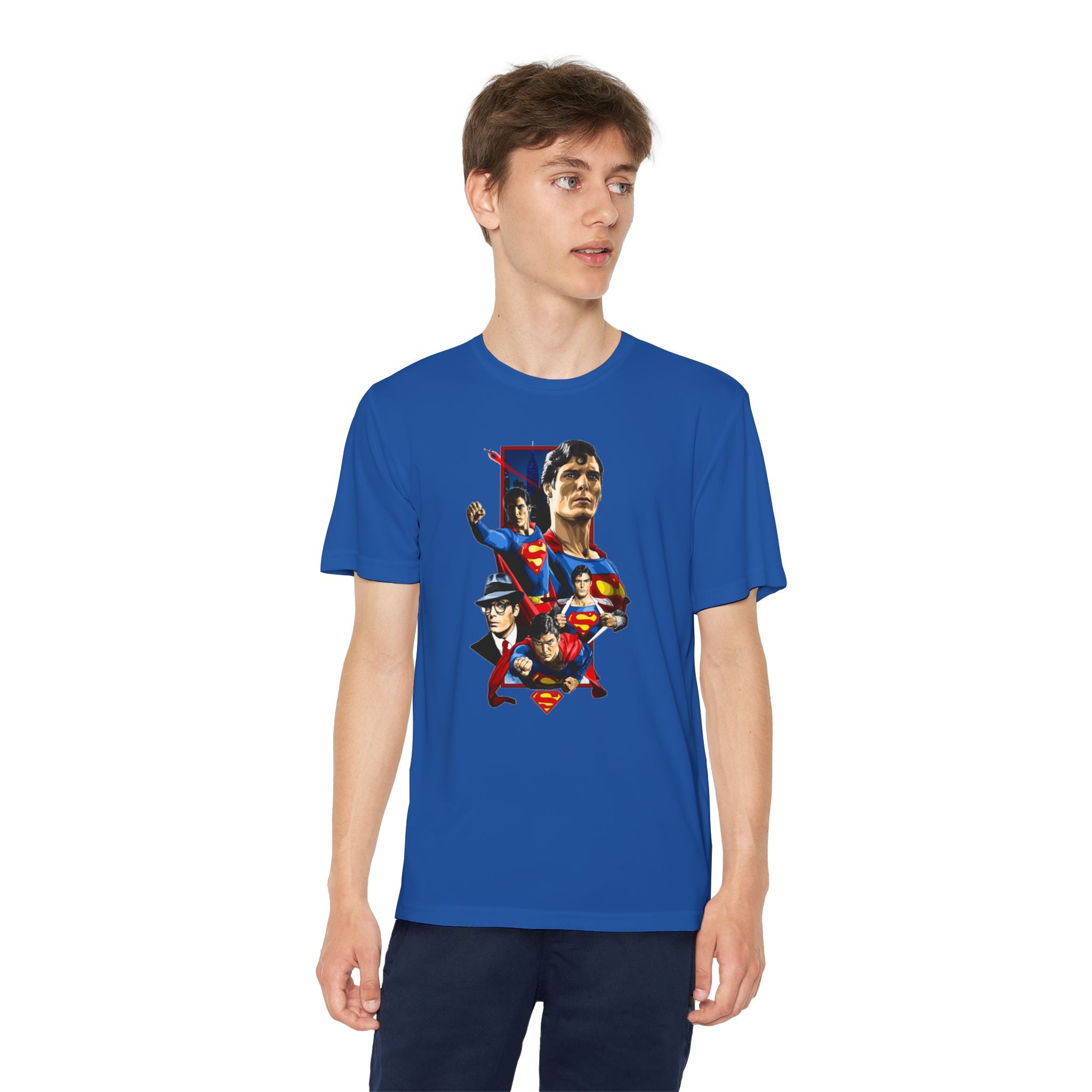 Superman Youth T-Shirt Sports Graphic Tee, Cool Athletic Shirt for Kids, Perfect for Sports Events, Team Spirit