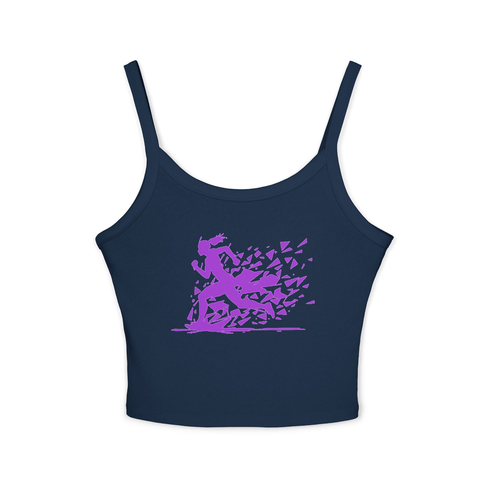 Running Woman Tank Top, Athletic Workout Top, Fitness Sleeveless Shirt, Jogging Muscle Tee, Exercise Gym Cami