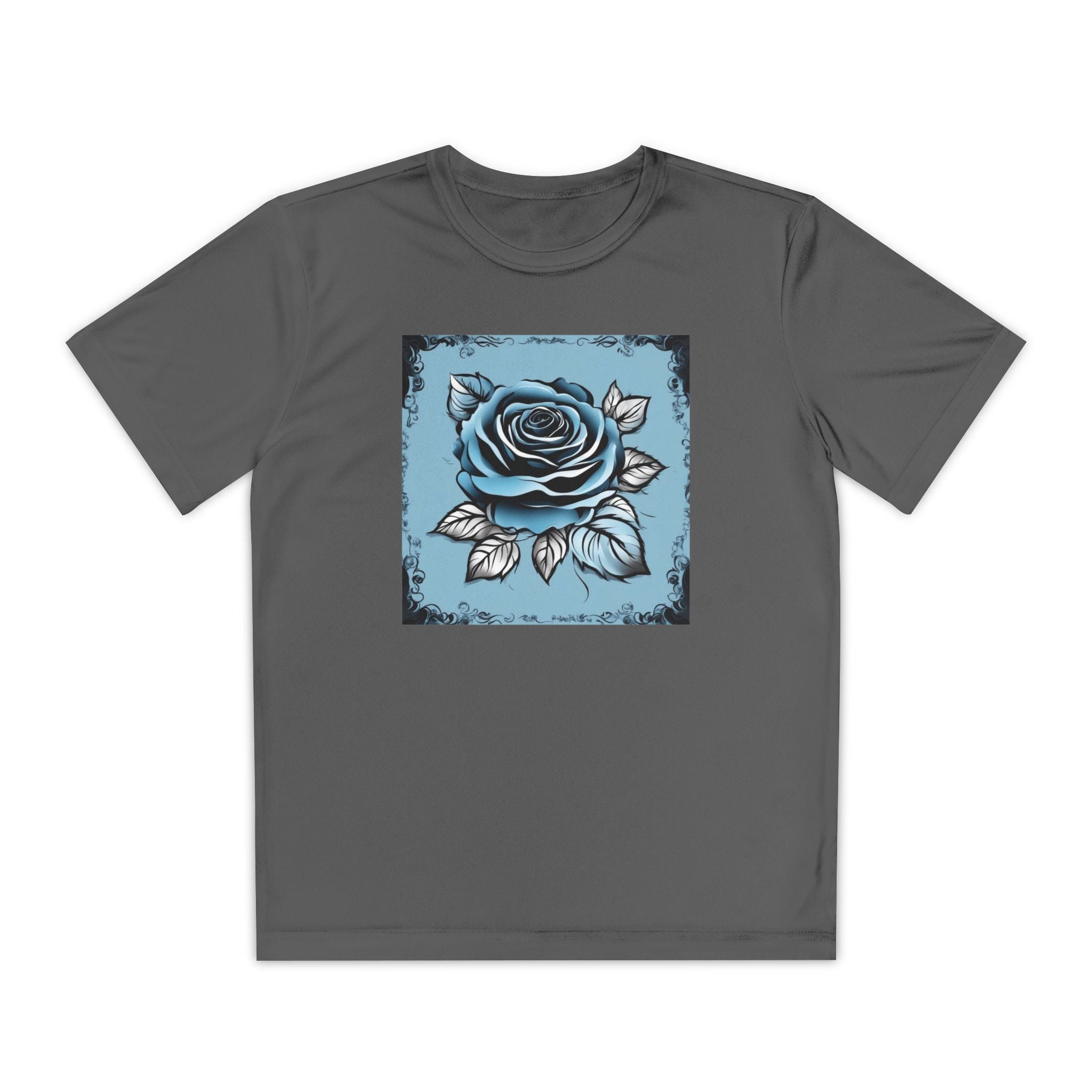 Flower Youth Tshirt, Girls Floral Tee, Kids Spring Shirt, Children's Botanical Top, Teen Blossom T-Shirt