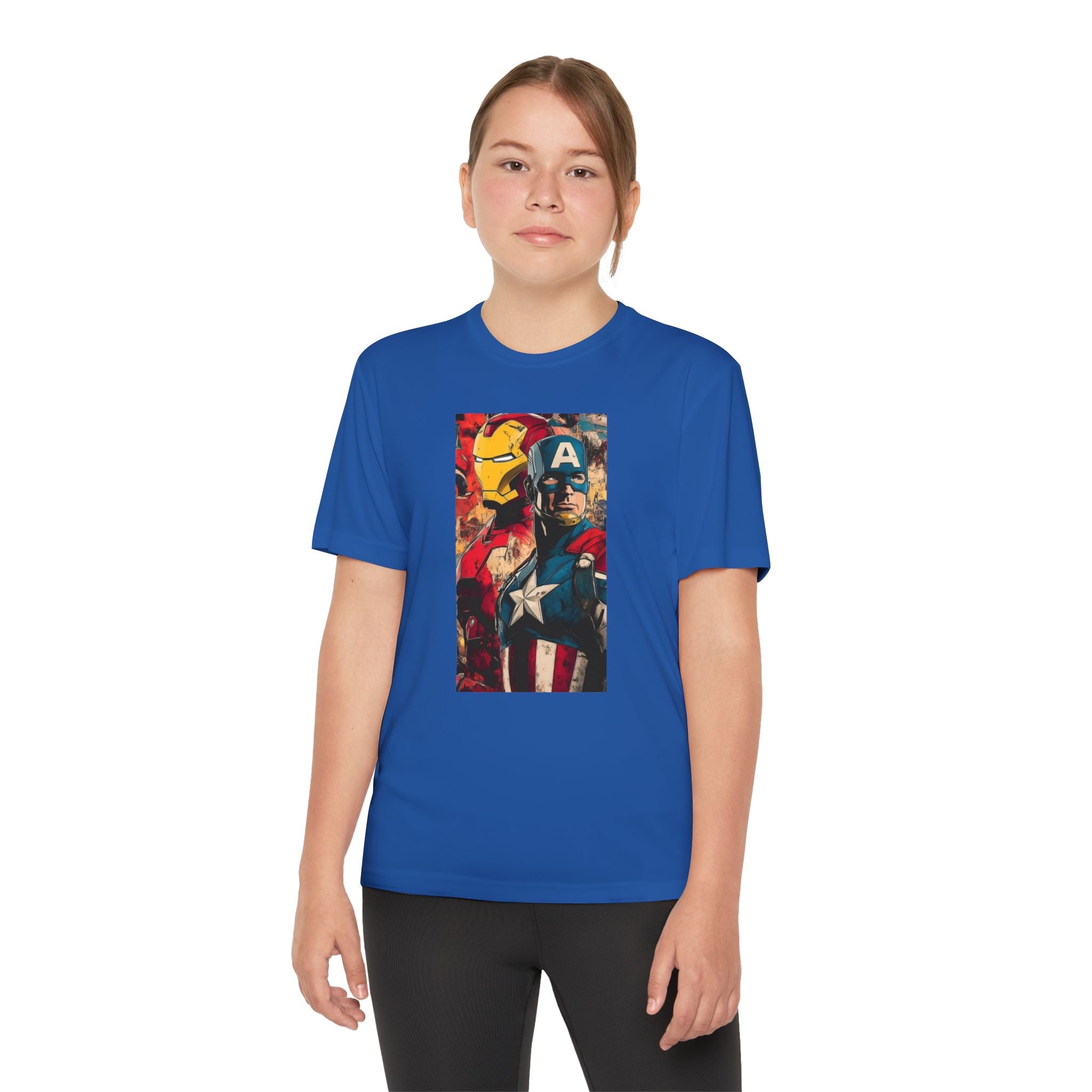 Advengers Youth T-Shirt Sports Graphic Tee, Cool Athletic Shirt for Kids, Perfect for Sports Events, Team Spirit