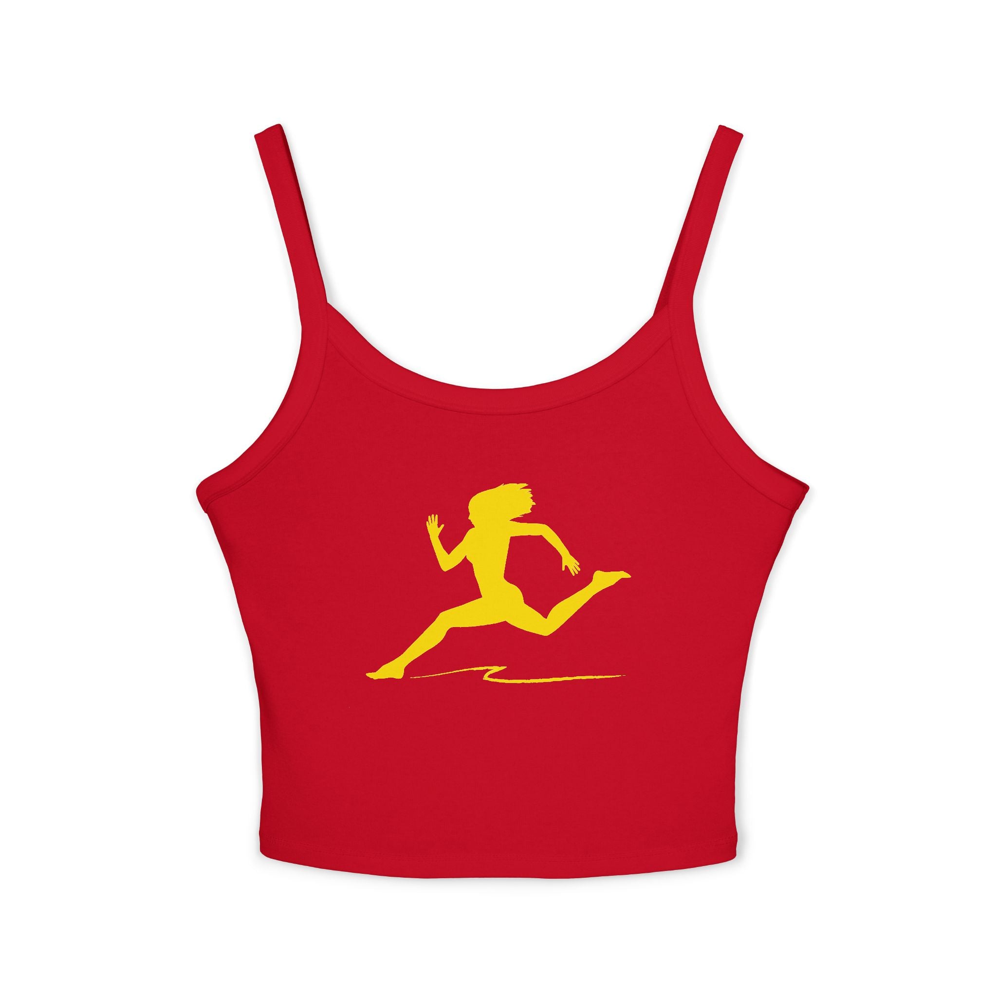 Running Woman Tank Top, Athletic Workout Top, Fitness Sleeveless Shirt, Jogging Muscle Tee, Exercise Gym Cami