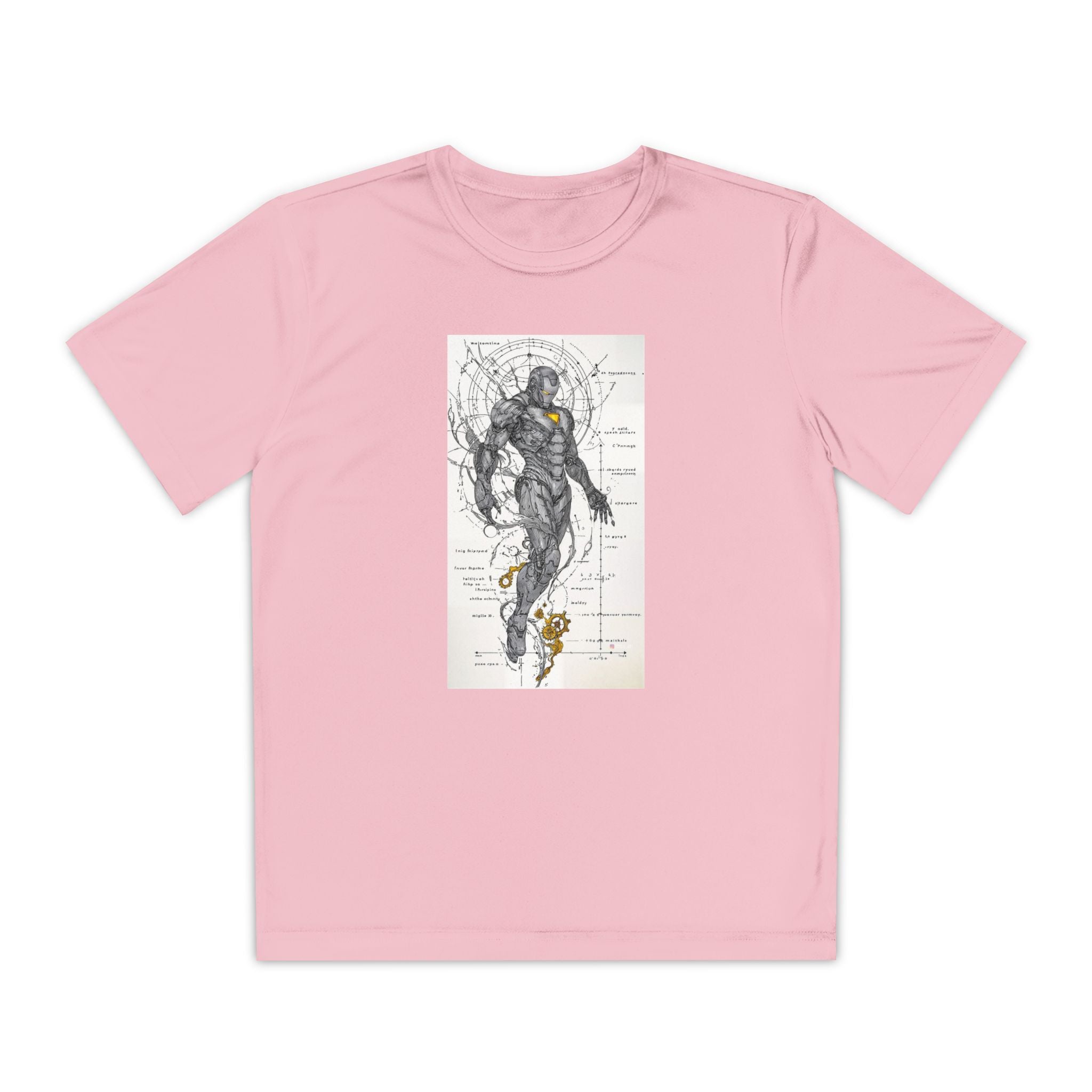 Superhero Youth T-Shirt Sports Graphic Tee, Cool Athletic Shirt for Kids