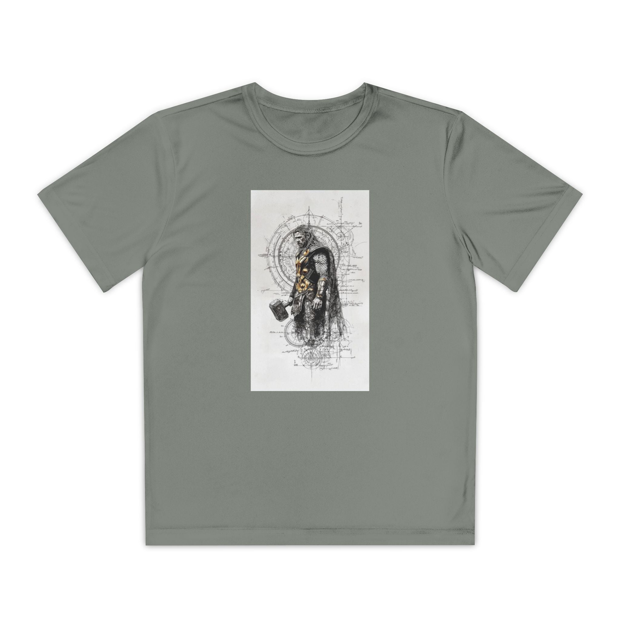 Superhero Youth T-Shirt Sports Graphic Tee, Cool Athletic Shirt for Kids