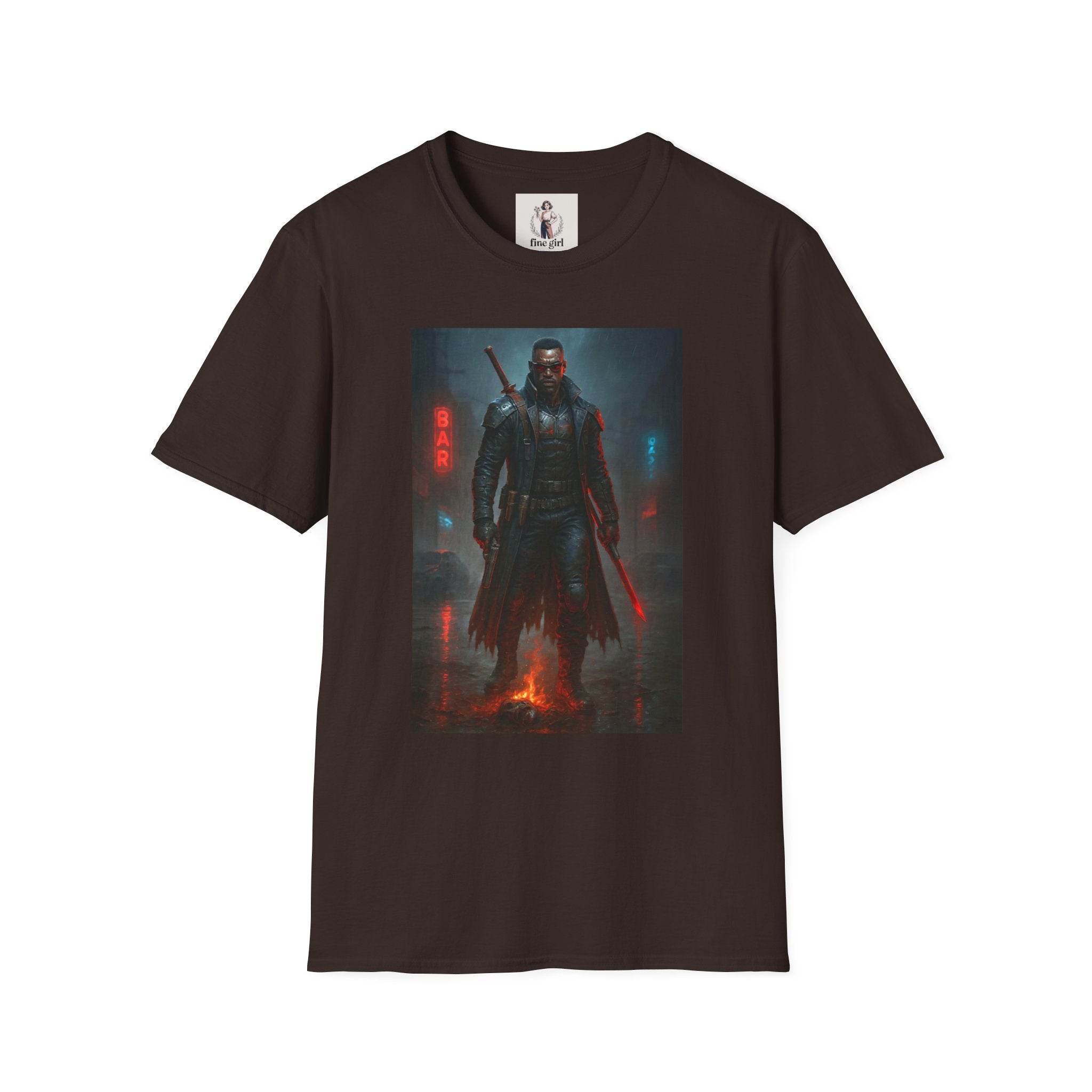 Blade Superhero Marvel Unisex Softstyle T-Shirt, Comic Book Tee, Geeky Clothing, Cosplay Costume Top