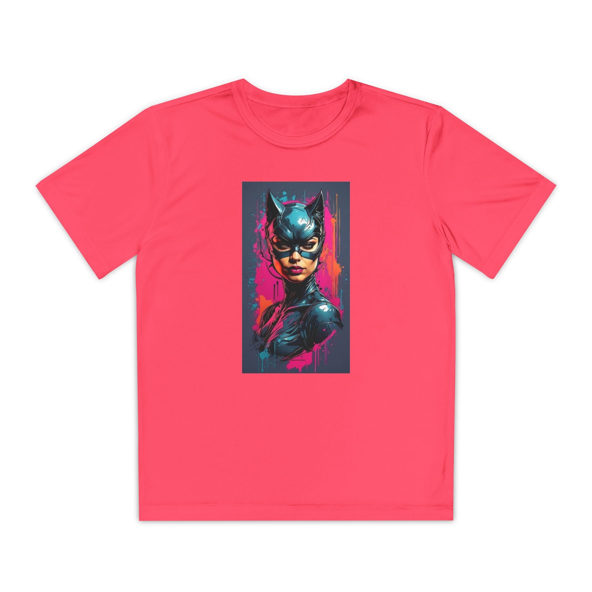 Superhero Youth T-Shirt Sports Graphic Tee, Cool Athletic Shirt for Kids