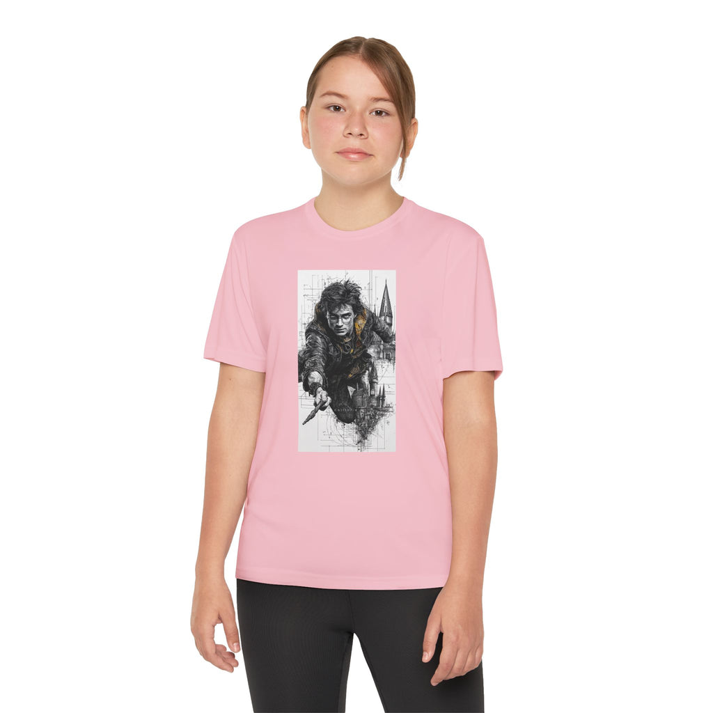 Youth Competitor Tee - Harry Potter, Wizard School Shirt, Magical Kids Top, Hogwarts Fan Gift, Sorcerer's Stone T-Shirt