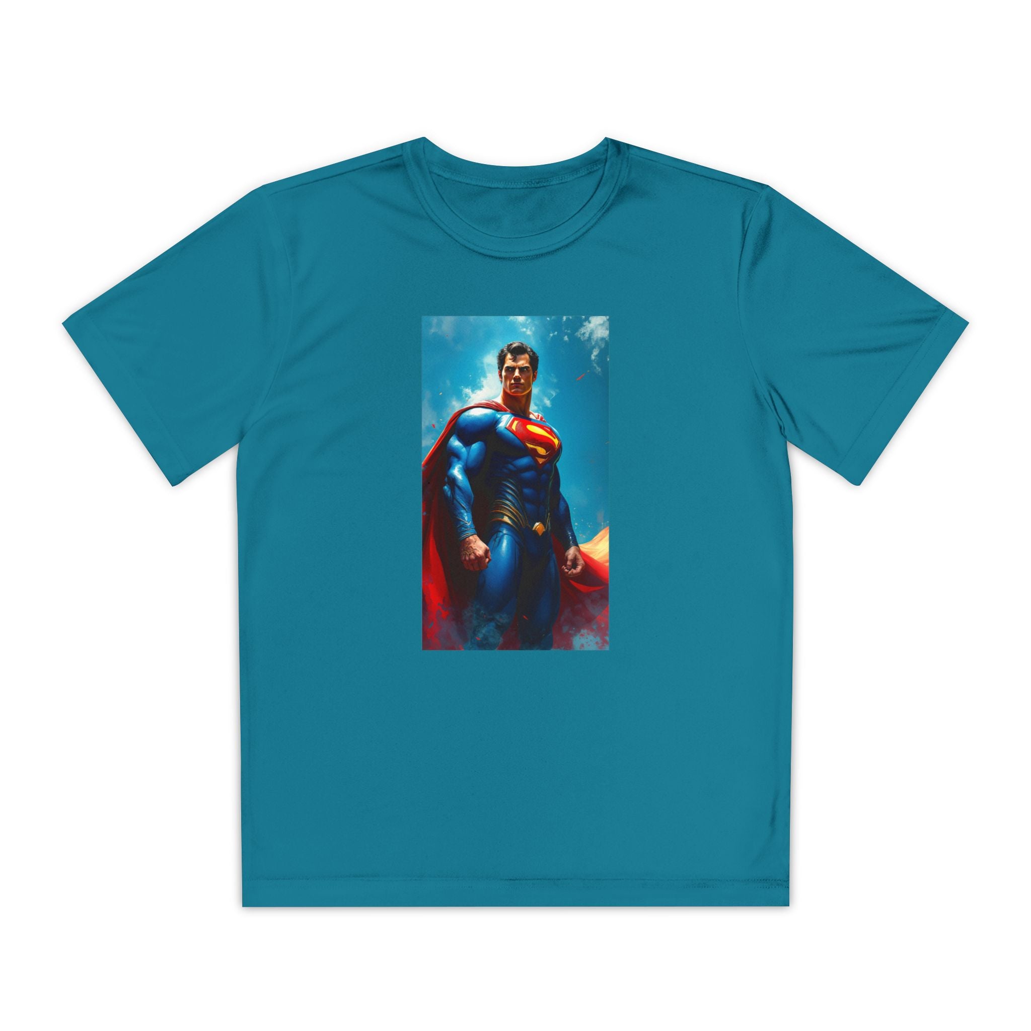 Superman Superhero Marvel T-Shirt, Youth Competitor Tee,  Kids Comic Book Hero Top, Children's Graphic Tee, Youth Super Power T-Shirt
