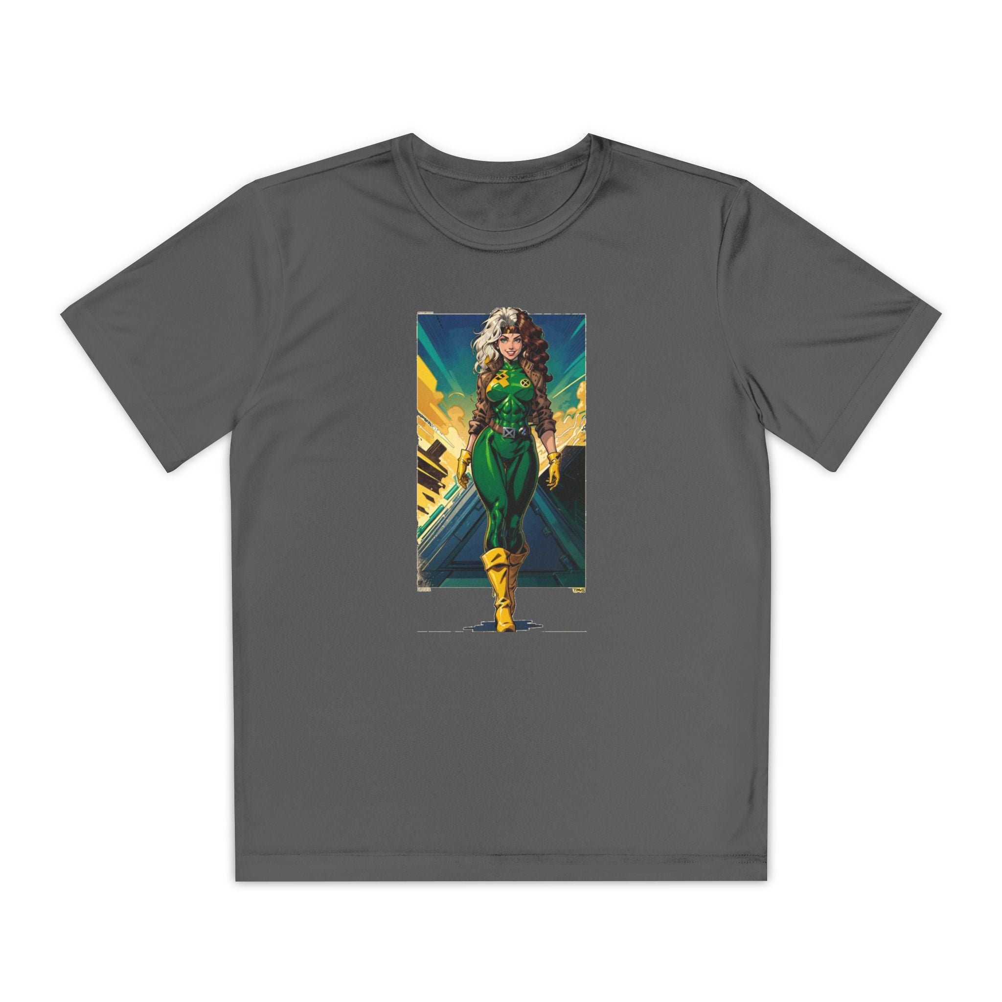 Superhero Youth T-Shirt Sports Graphic Tee, Cool Athletic Shirt for Kids