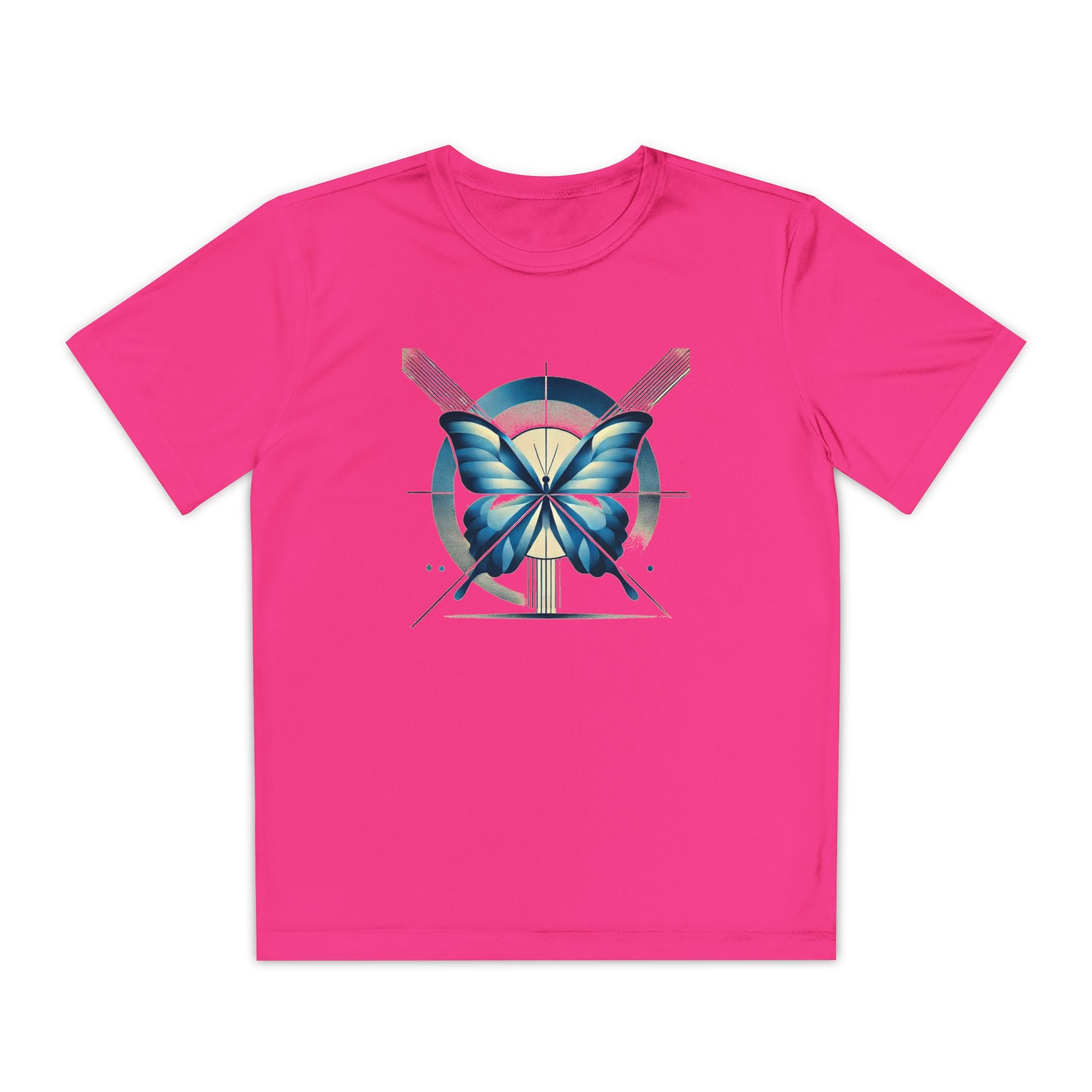 Butterffy Youth T-Shirt Sports Graphic Tee, Cool Athletic Shirt for Kids, Perfect for Sports Events, Team Spirit