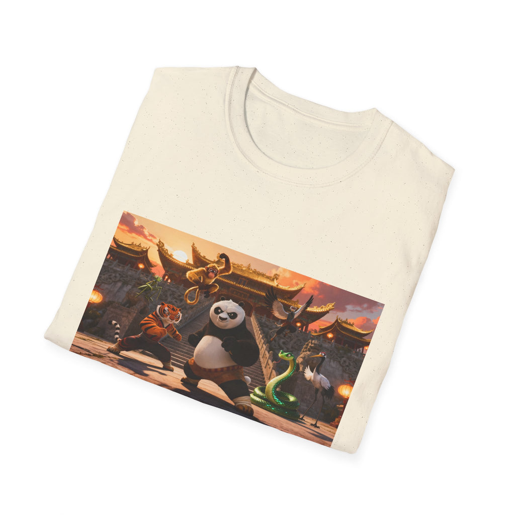 Kung Fu Panda Unisex Softstyle T-Shirt, DreamWorks Animation Youth Competitor Tee, Graphic Tee, Movie Fan Gift, Cult Classic Shirt, Comfy