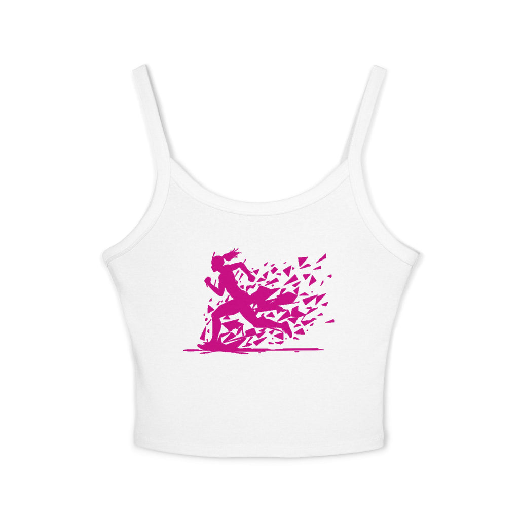 Running Woman Tank Top, Athletic Workout Top, Fitness Sleeveless Shirt, Jogging Muscle Tee, Exercise Gym Cami