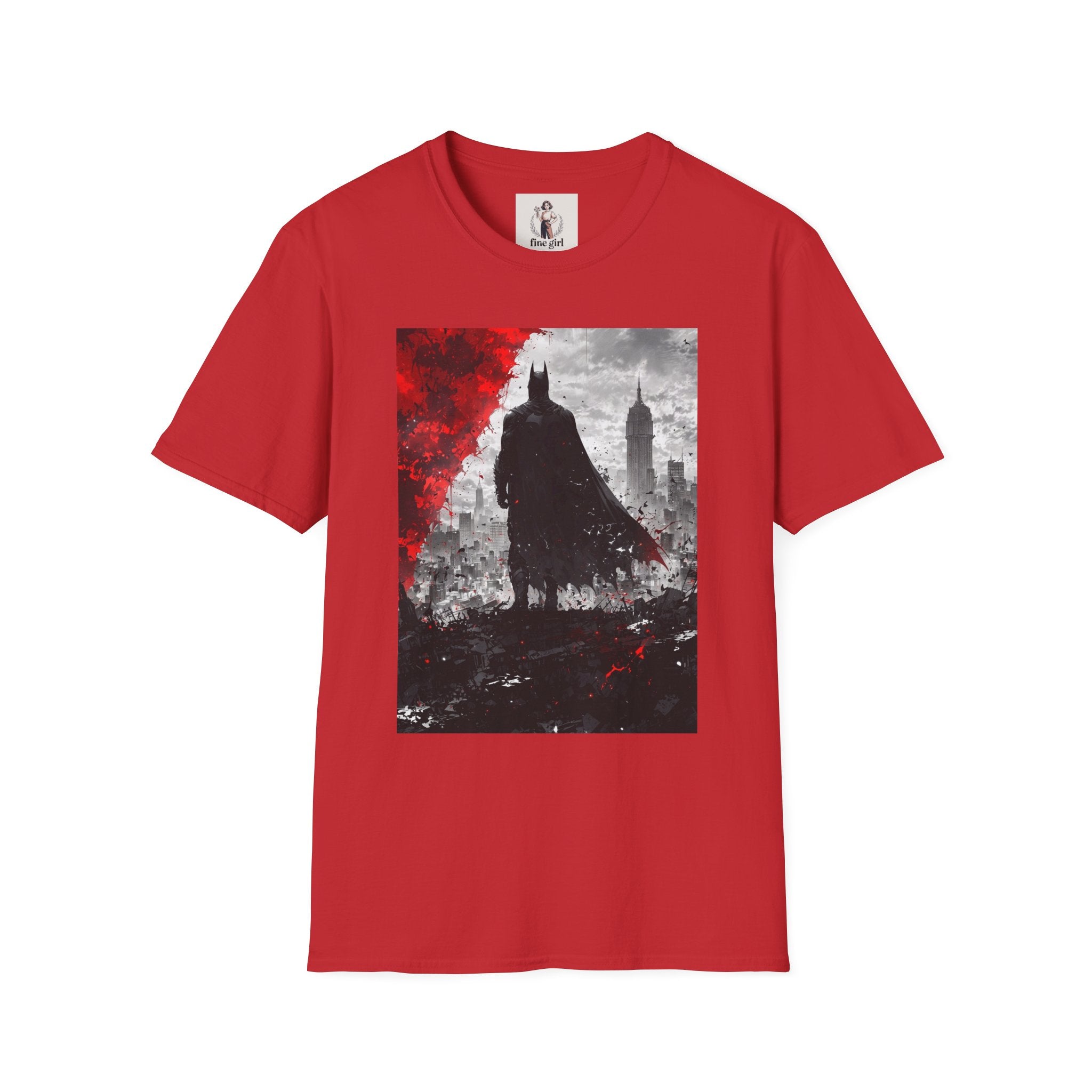 Batman Marvel Unisex Softstyle T-Shirt, Comic Book Tee, Geeky Clothing, Cosplay Costume Top