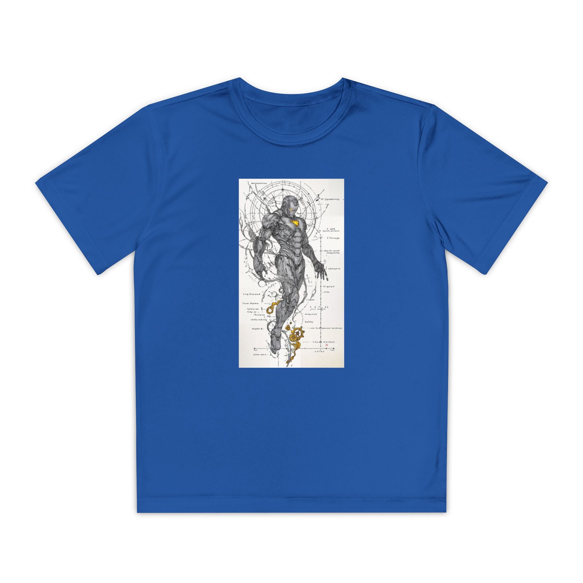 Superhero Youth T-Shirt Sports Graphic Tee, Cool Athletic Shirt for Kids