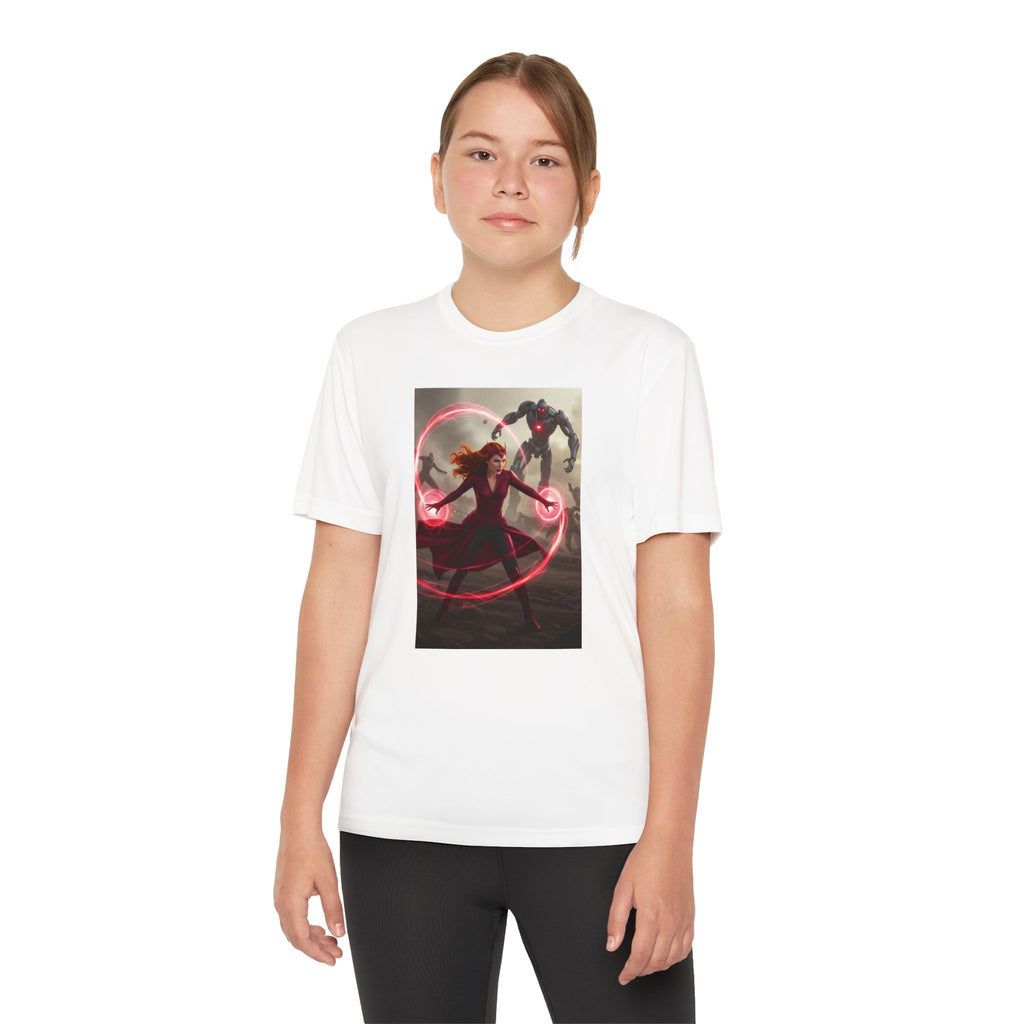 Superhero Youth T-Shirt Sports Graphic Tee, Cool Athletic Shirt for Kids