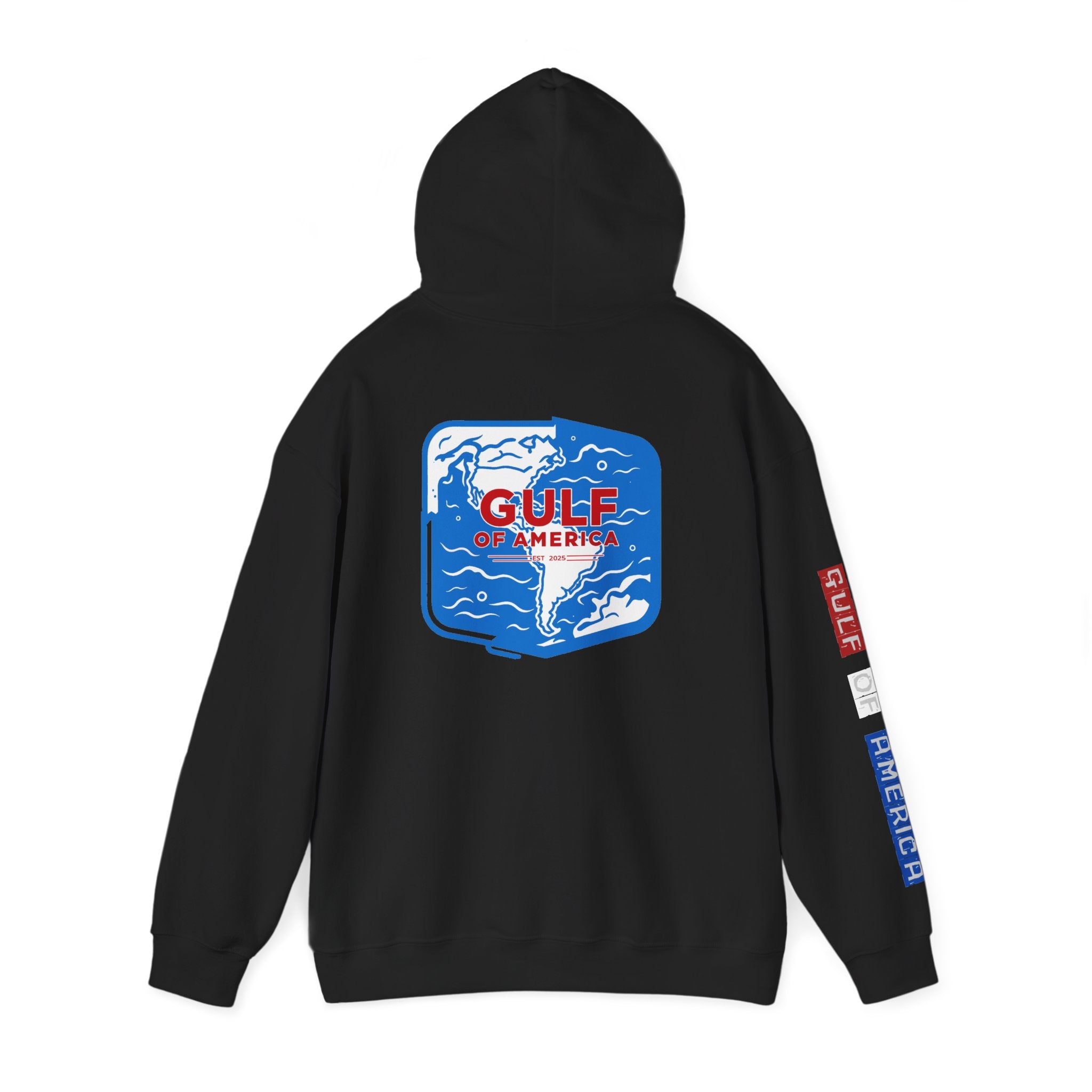 Gulf Of America Patriotic Hoodie, USA Patriotism Sweatshirt, American Flag Pullover, Independence Day Apparel, Fourth of July Gift
