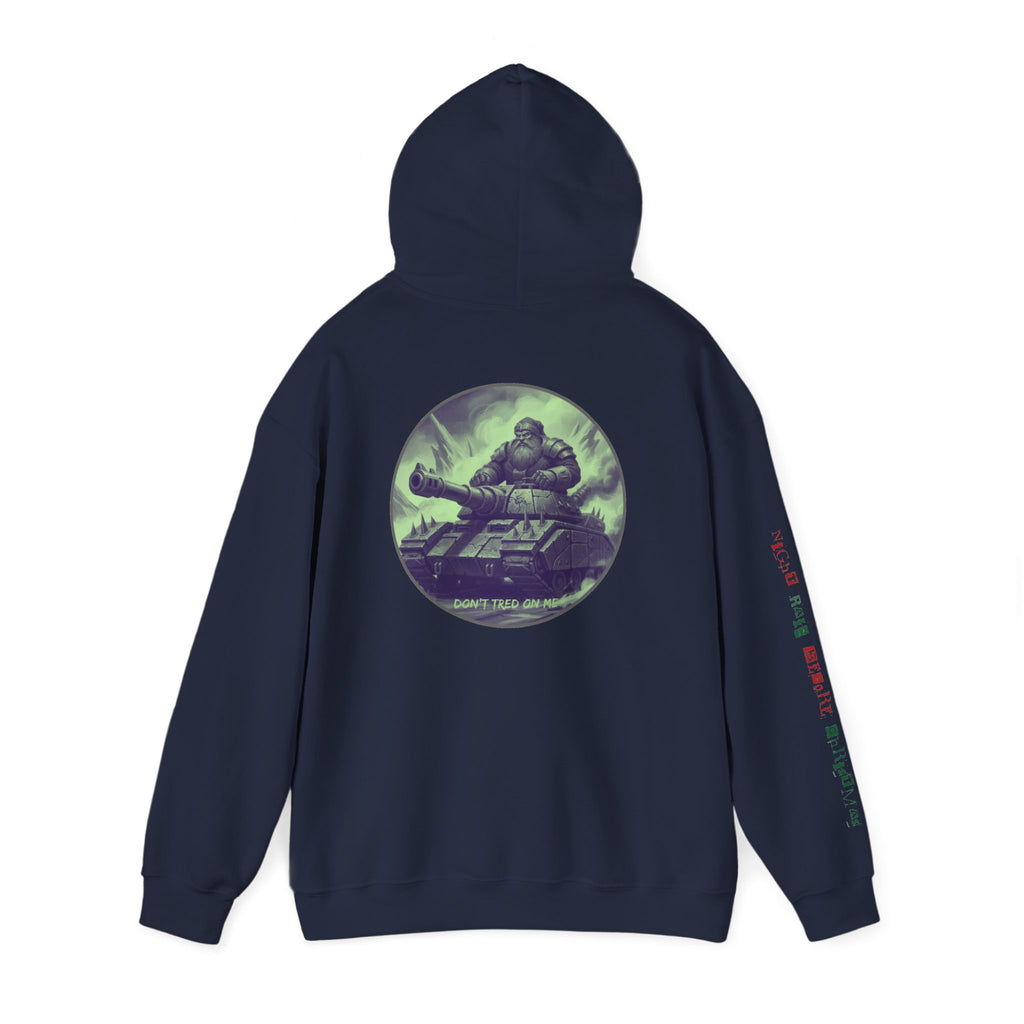 Santa Claus On A Tank Christmas Patriotic Hoodie Rebel Spirit Unisex Hoodie