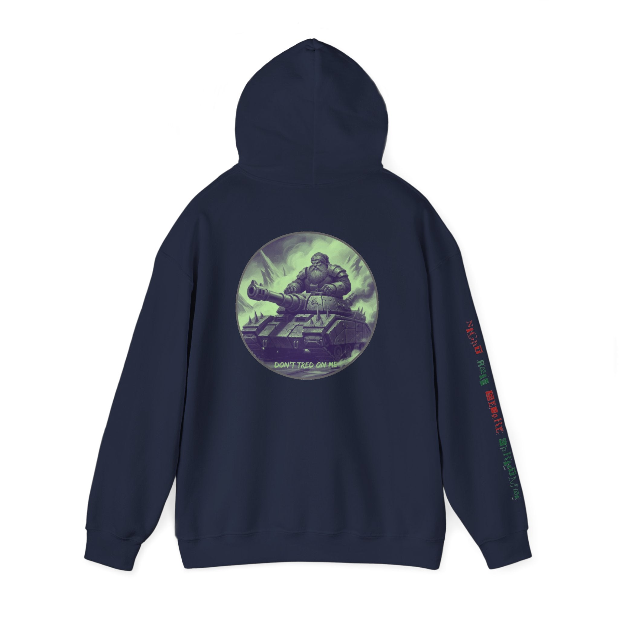 Santa Claus On A Tank Christmas Patriotic Hoodie Rebel Spirit Unisex Hoodie