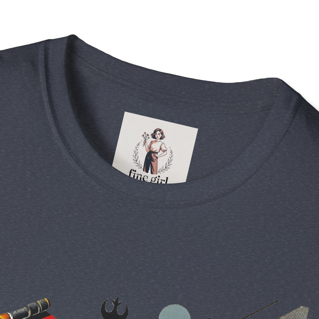 Star Wars Movie Themed T-Shirt Unisex Softstyle T-Shirt