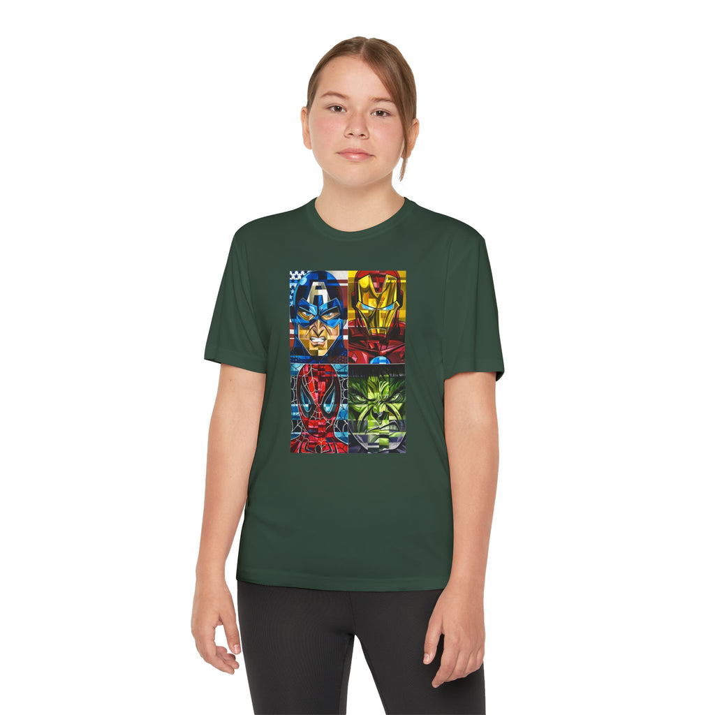 Advengers Youth T-Shirt Sports Graphic Tee, Cool Athletic Shirt for Kids, Perfect for Sports Events, Team Spirit