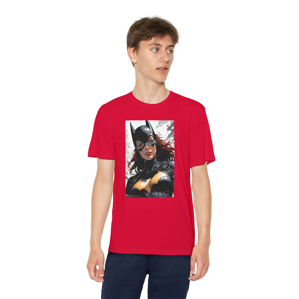 Superhero Youth T-Shirt Sports Graphic Tee, Cool Athletic Shirt for Kids
