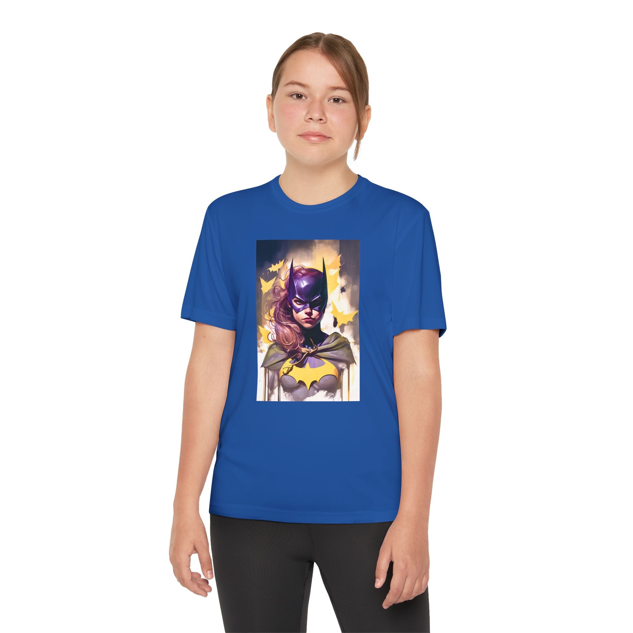 Superhero Youth T-Shirt Sports Graphic Tee, Cool Athletic Shirt for Kids