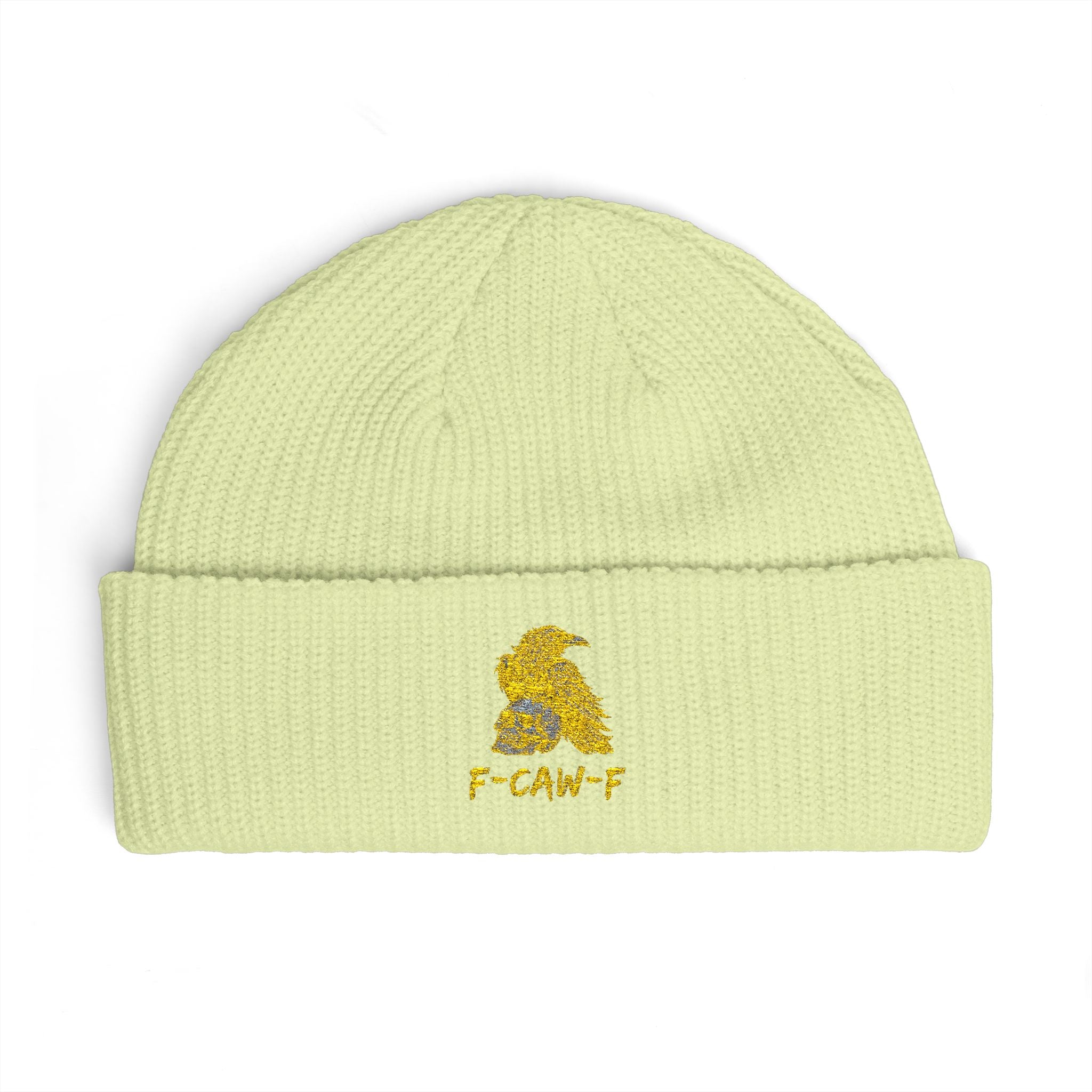 F-CAW-F Beanie Hat - Knit Winter Cap, Warm Headwear, Cozy Skull Cap, Cute Slouchy Beanie, Stylish Knit Beanie
