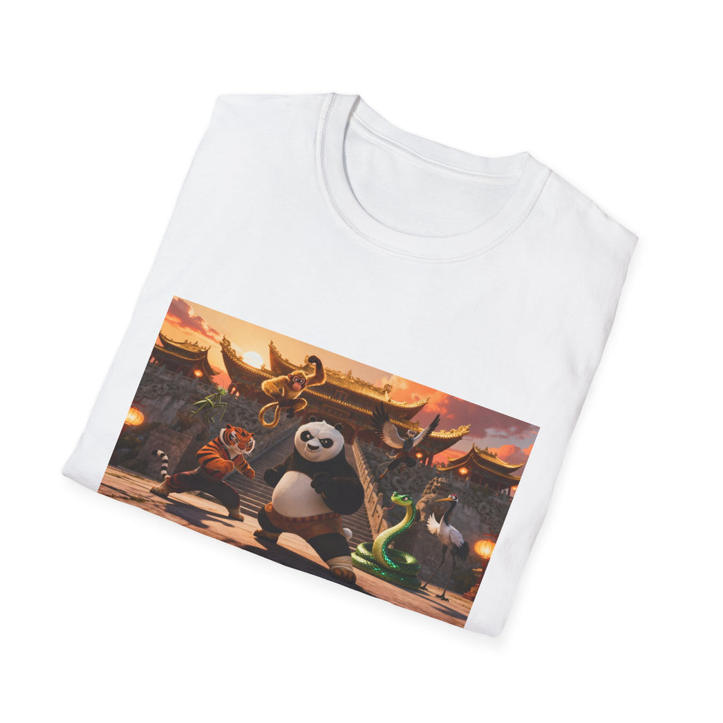 Kung Fu Panda Unisex Softstyle T-Shirt, DreamWorks Animation Youth Competitor Tee, Graphic Tee, Movie Fan Gift, Cult Classic Shirt, Comfy