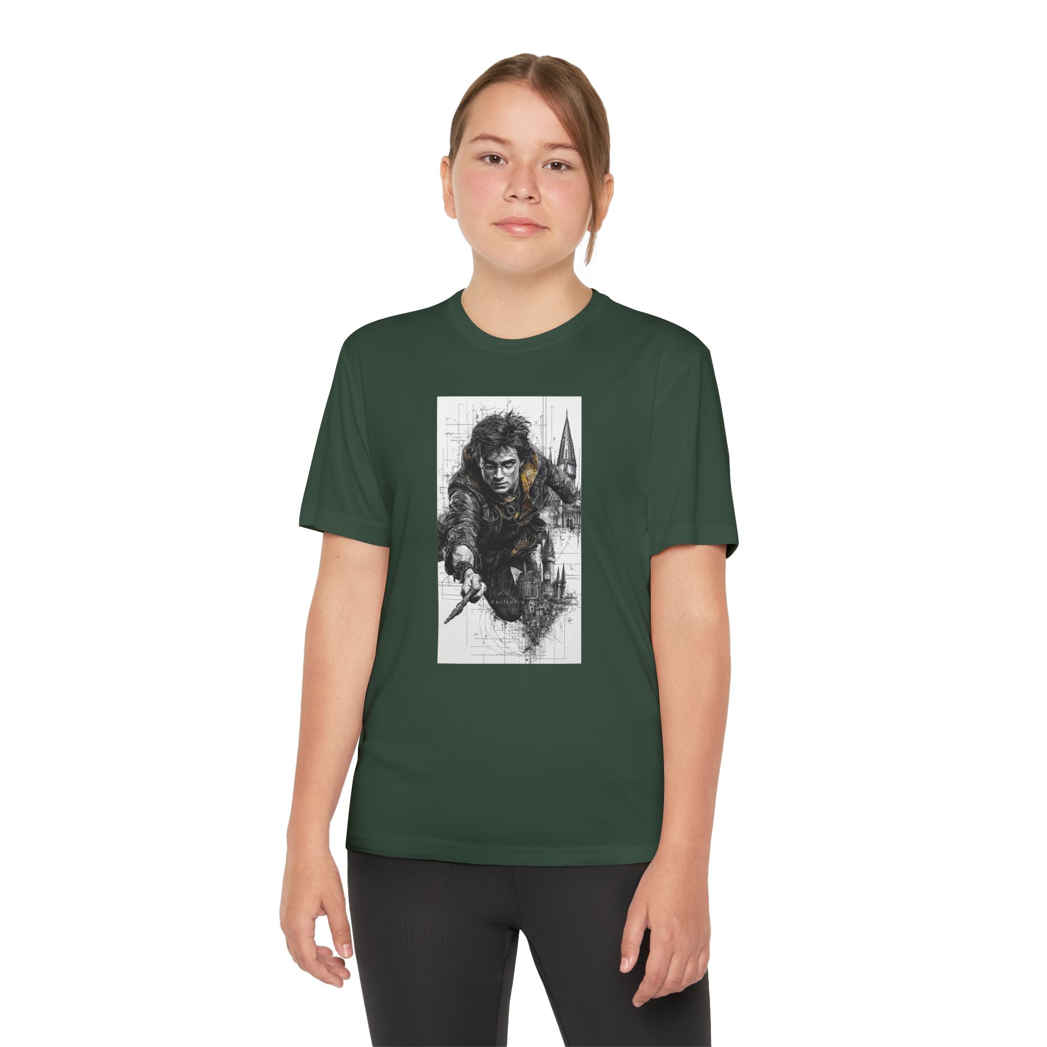 Youth Competitor Tee - Harry Potter, Wizard School Shirt, Magical Kids Top, Hogwarts Fan Gift, Sorcerer's Stone T-Shirt