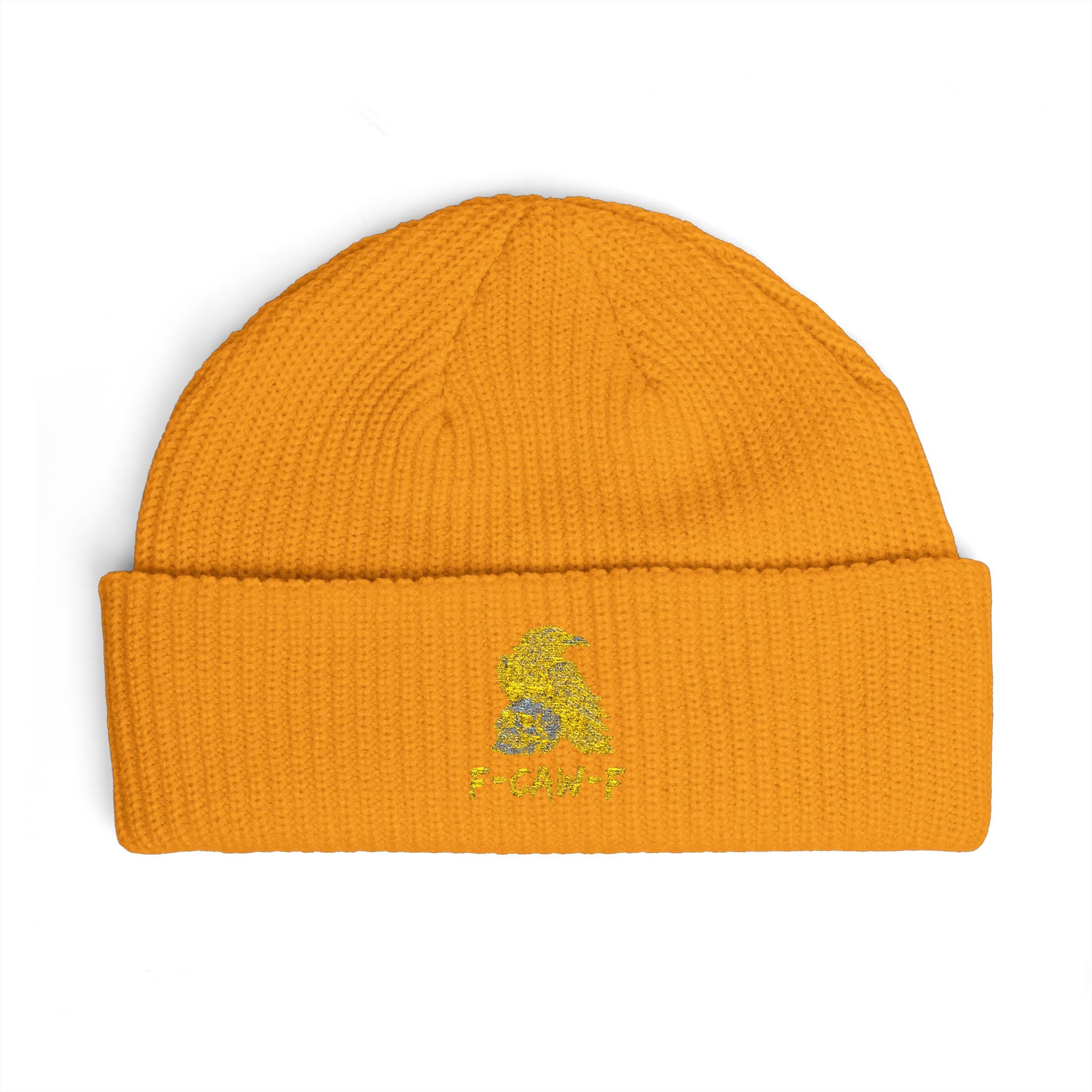 F-CAW-F Beanie Hat - Knit Winter Cap, Warm Headwear, Cozy Skull Cap, Cute Slouchy Beanie, Stylish Knit Beanie