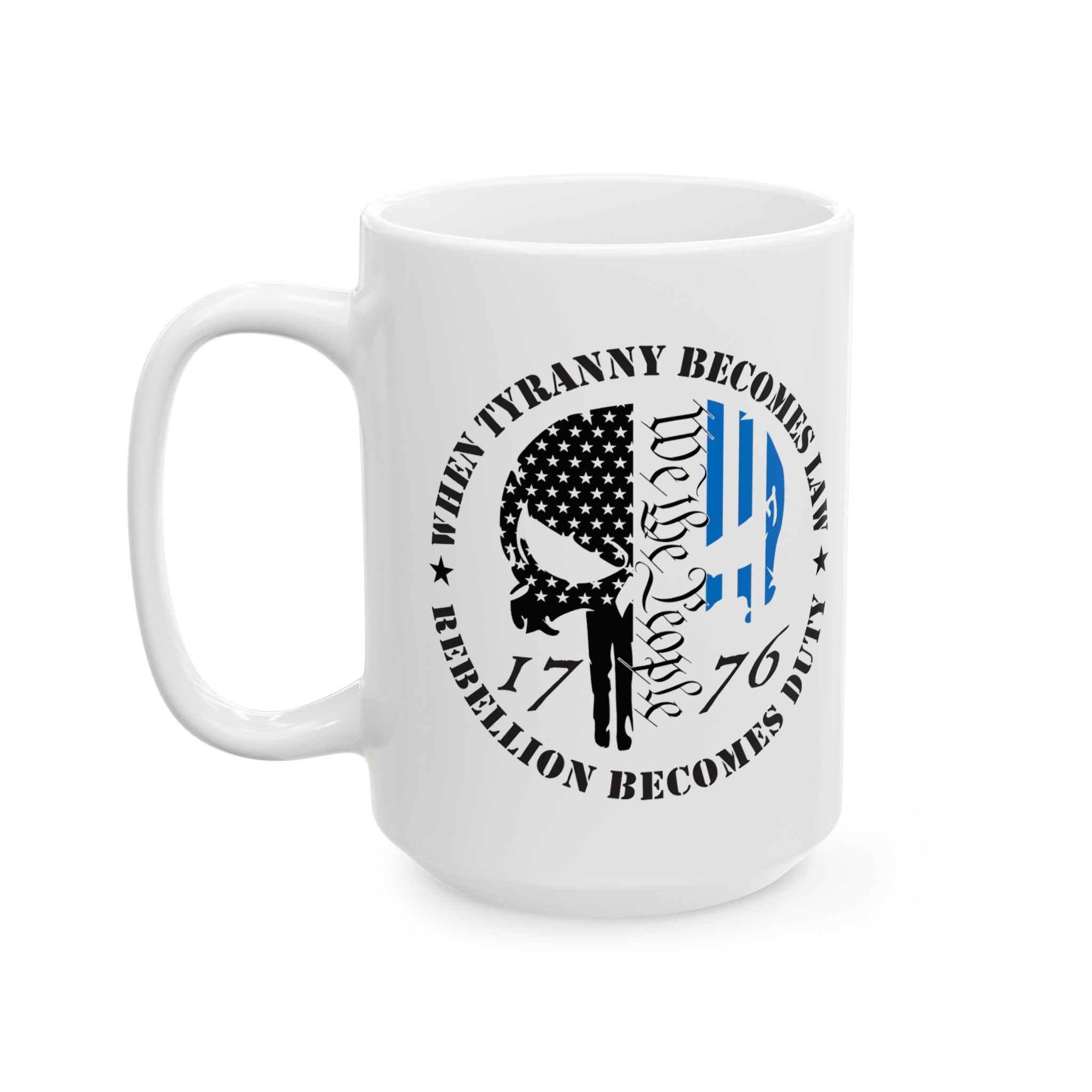 Thin Blue Line Patriotic Mug