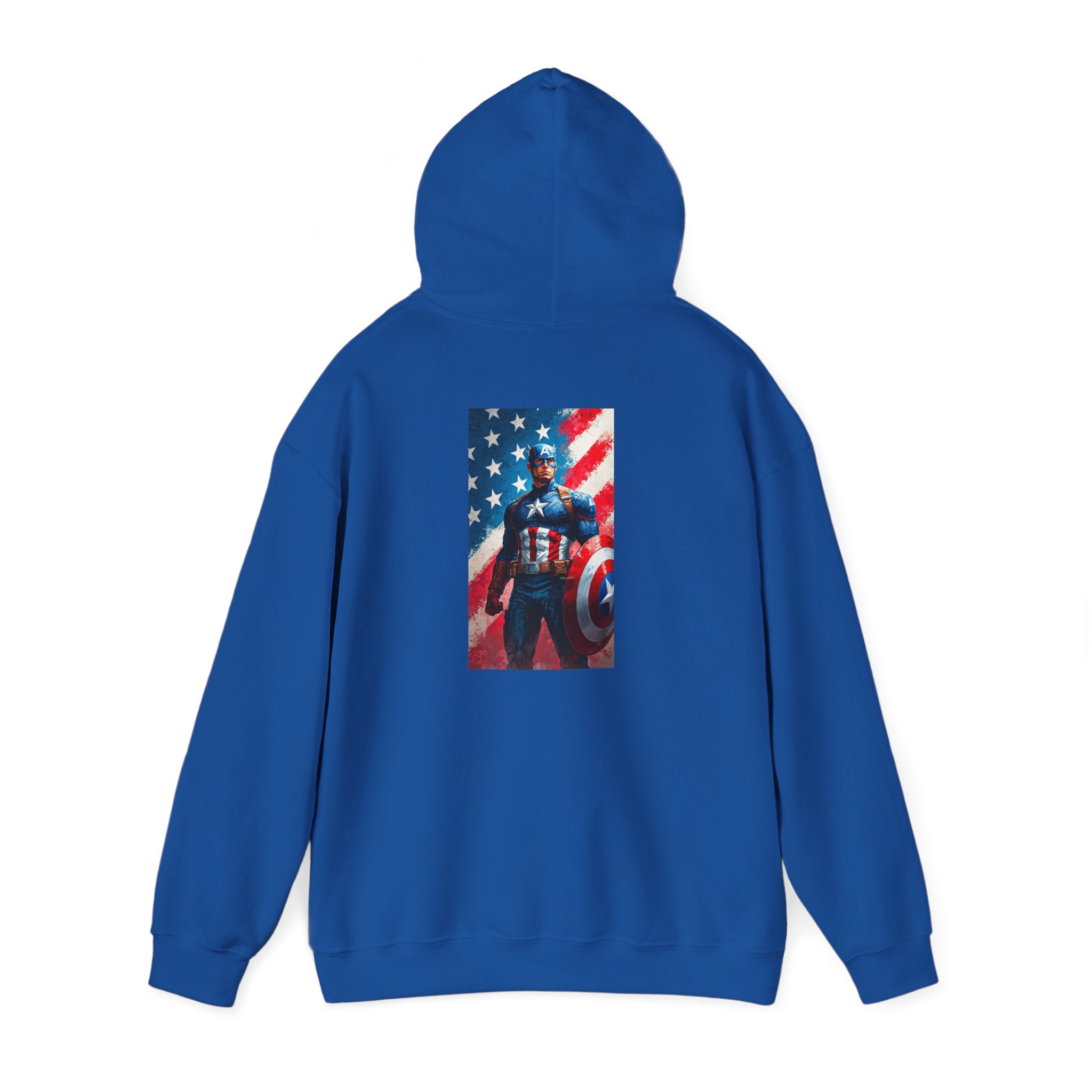 Hooded Sweatshirt - Captain America Design