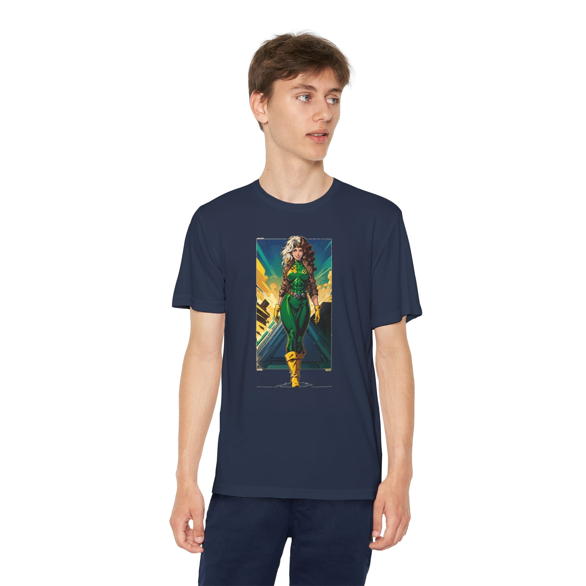Superhero Youth T-Shirt Sports Graphic Tee, Cool Athletic Shirt for Kids