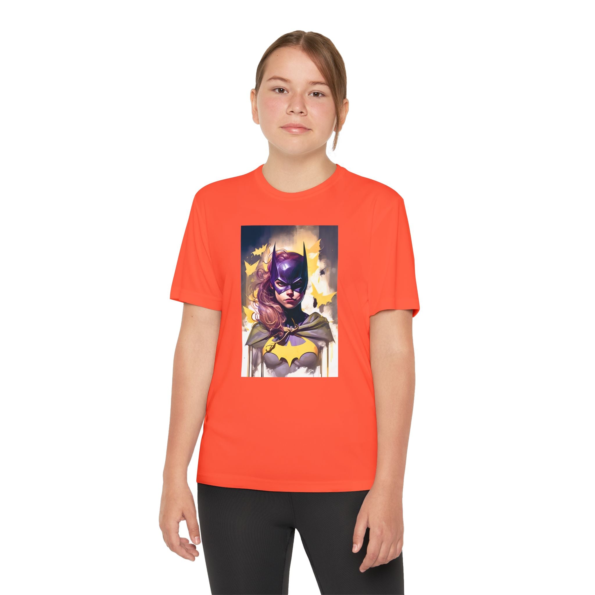 Superhero Youth T-Shirt Sports Graphic Tee, Cool Athletic Shirt for Kids