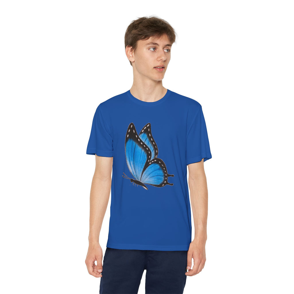 Butterffy Youth T-Shirt Sports Graphic Tee, Cool Athletic Shirt for Kids, Perfect for Sports Events, Team Spirit