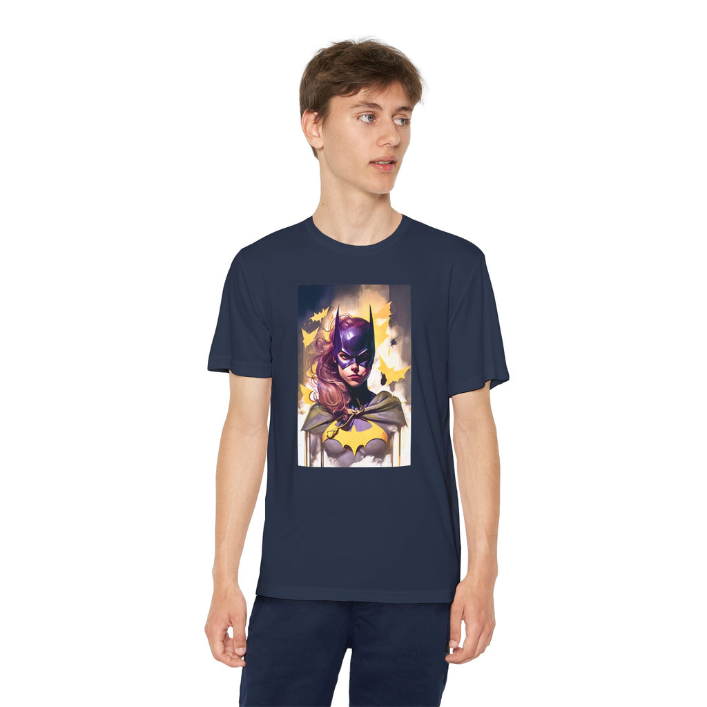 Superhero Youth T-Shirt Sports Graphic Tee, Cool Athletic Shirt for Kids