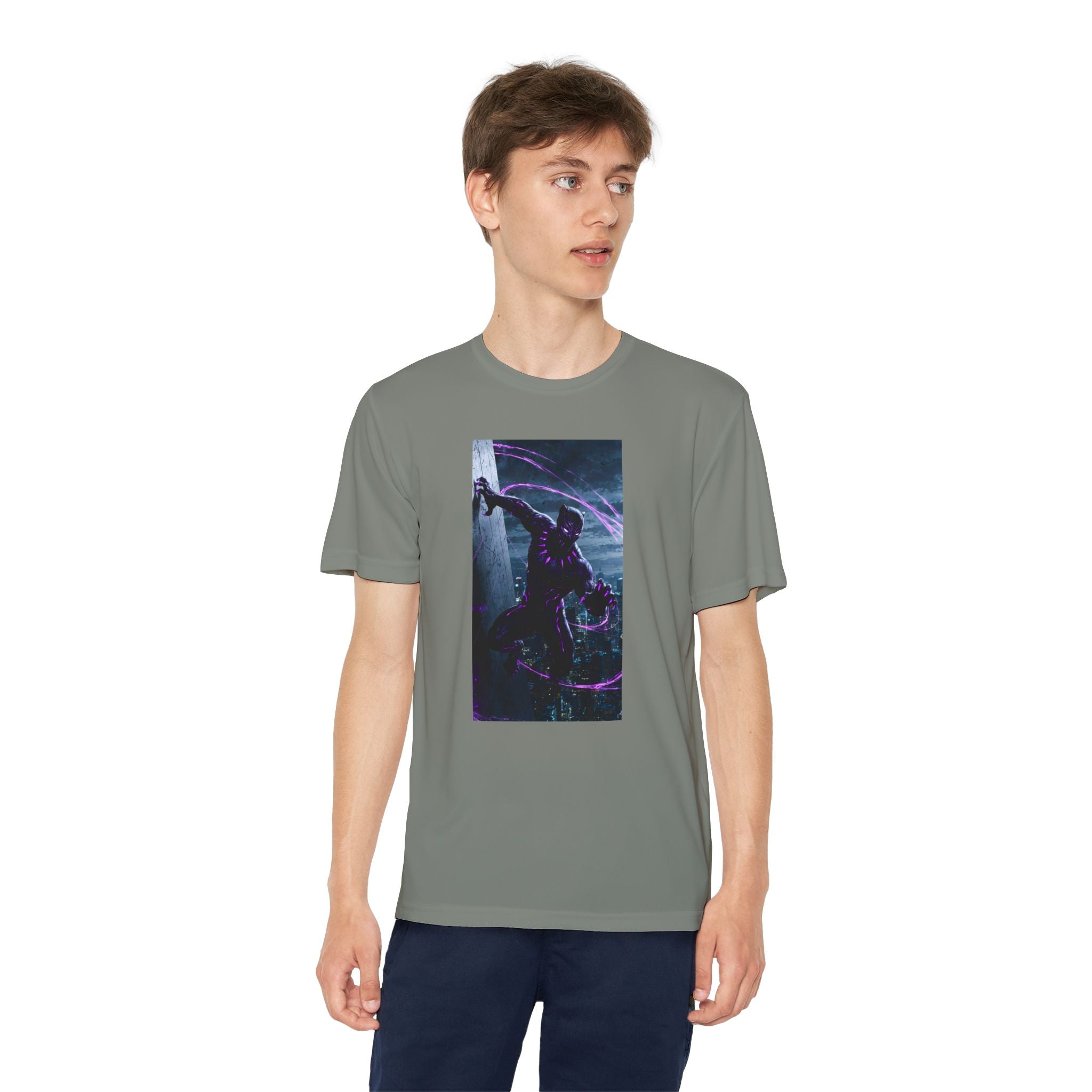 The Black Panther Superhero Marvel Patriotic, Kids Graphic T-Shirt, Boys Hero Top, Girls Comic Book Clothing, Birthday