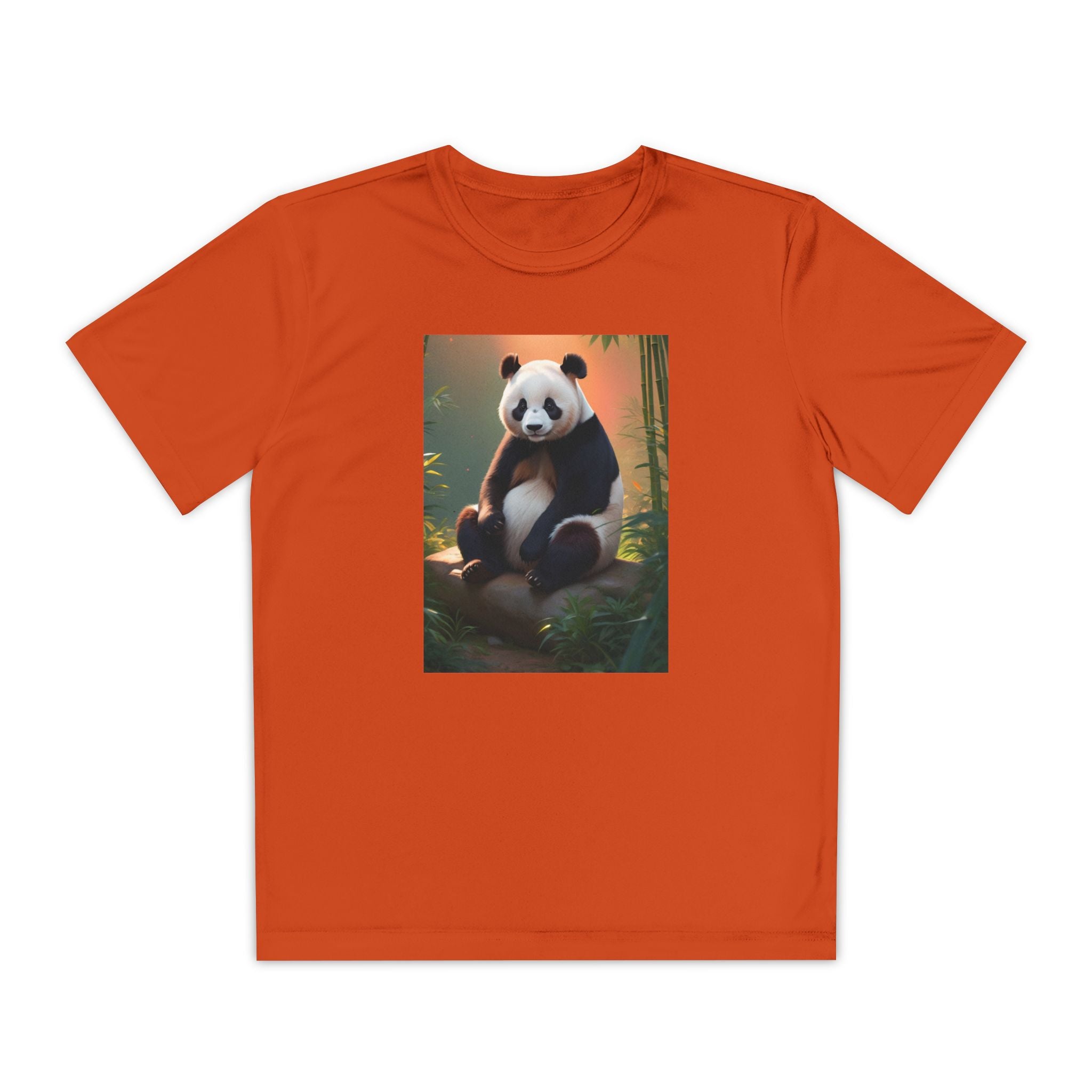 Panda Youth Tee Shirt, Kids Animal Graphic Top, Cute Black and White Tee, Children's Zoo Theme Shirt, Bamboo Bear Shirt, Kid's Nature Gift