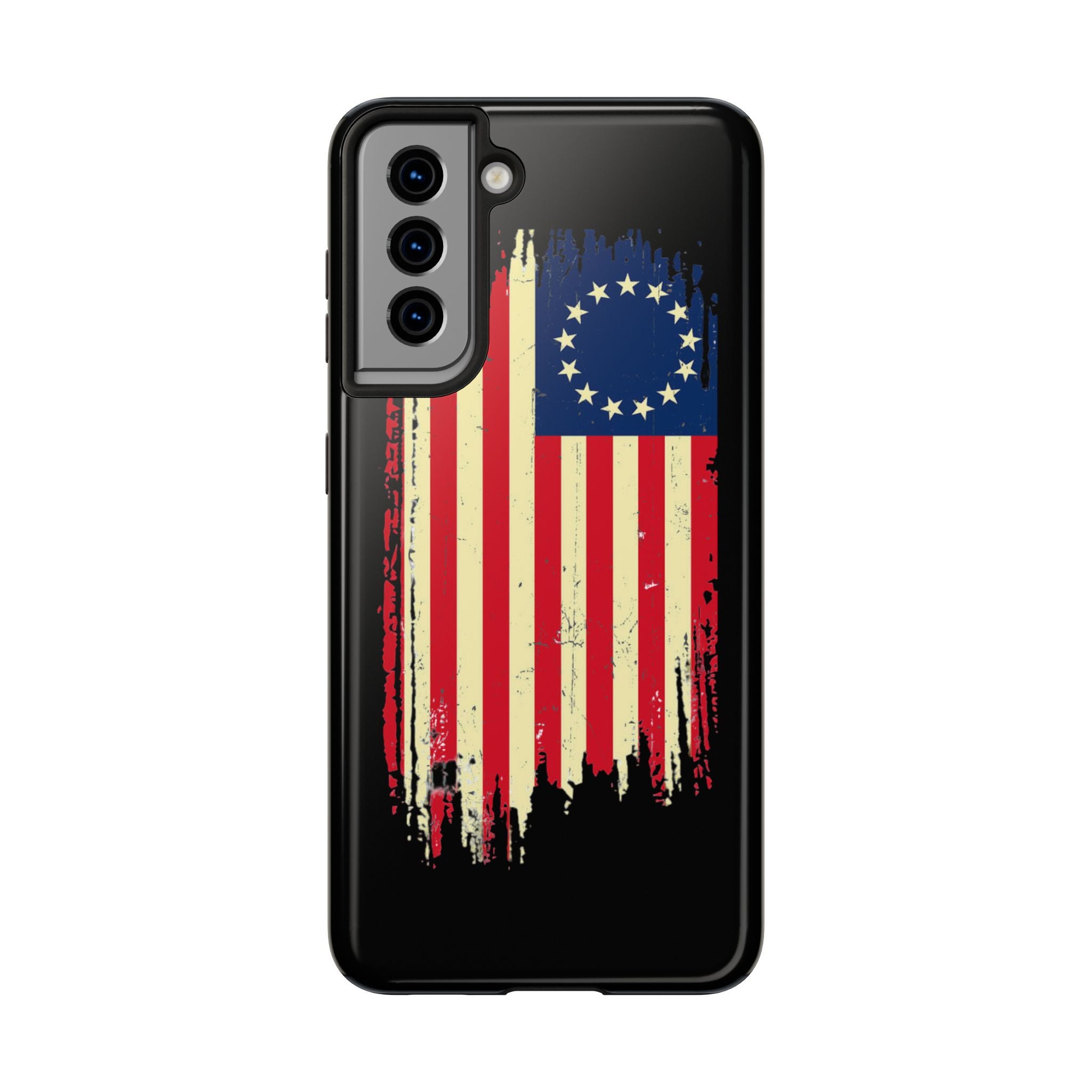 Patriotic Phone Cases with Vintage Flag Design, Tough Case for Independence Day, Memorial Day, 4th of July, Gift for Veterans, USA Pride