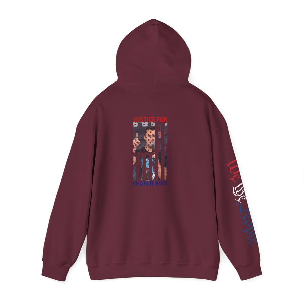 Charlie kirk Patriotic Hoodie Rebel Spirit Unisex Hoodie