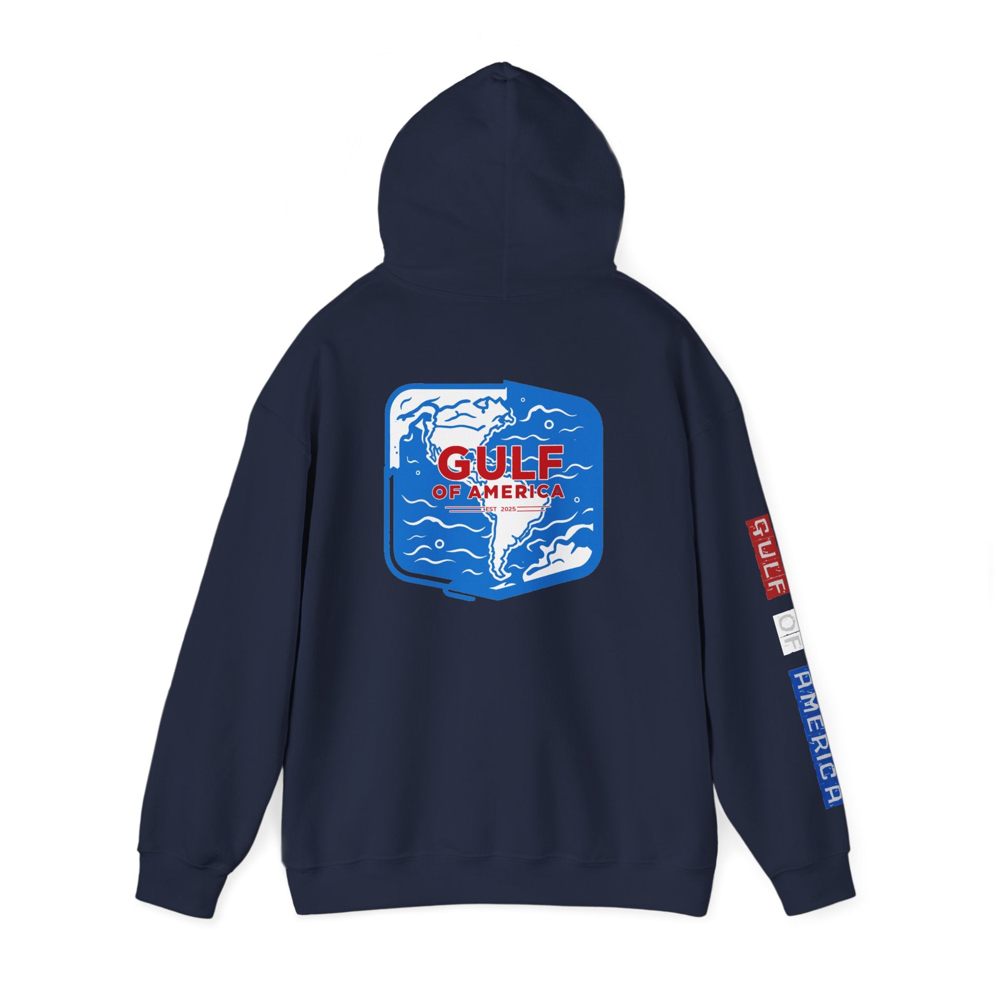 Gulf Of America Patriotic Hoodie, USA Patriotism Sweatshirt, American Flag Pullover, Independence Day Apparel, Fourth of July Gift