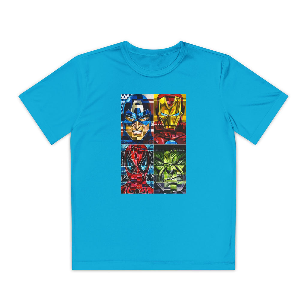 Advengers Youth T-Shirt Sports Graphic Tee, Cool Athletic Shirt for Kids, Perfect for Sports Events, Team Spirit