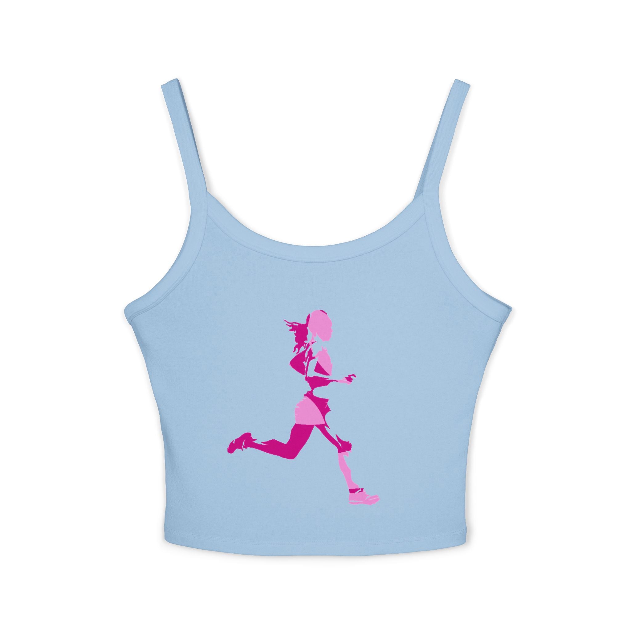 Running Woman Tank Top, Athletic Workout Top, Fitness Sleeveless Shirt, Jogging Muscle Tee, Exercise Gym Cami