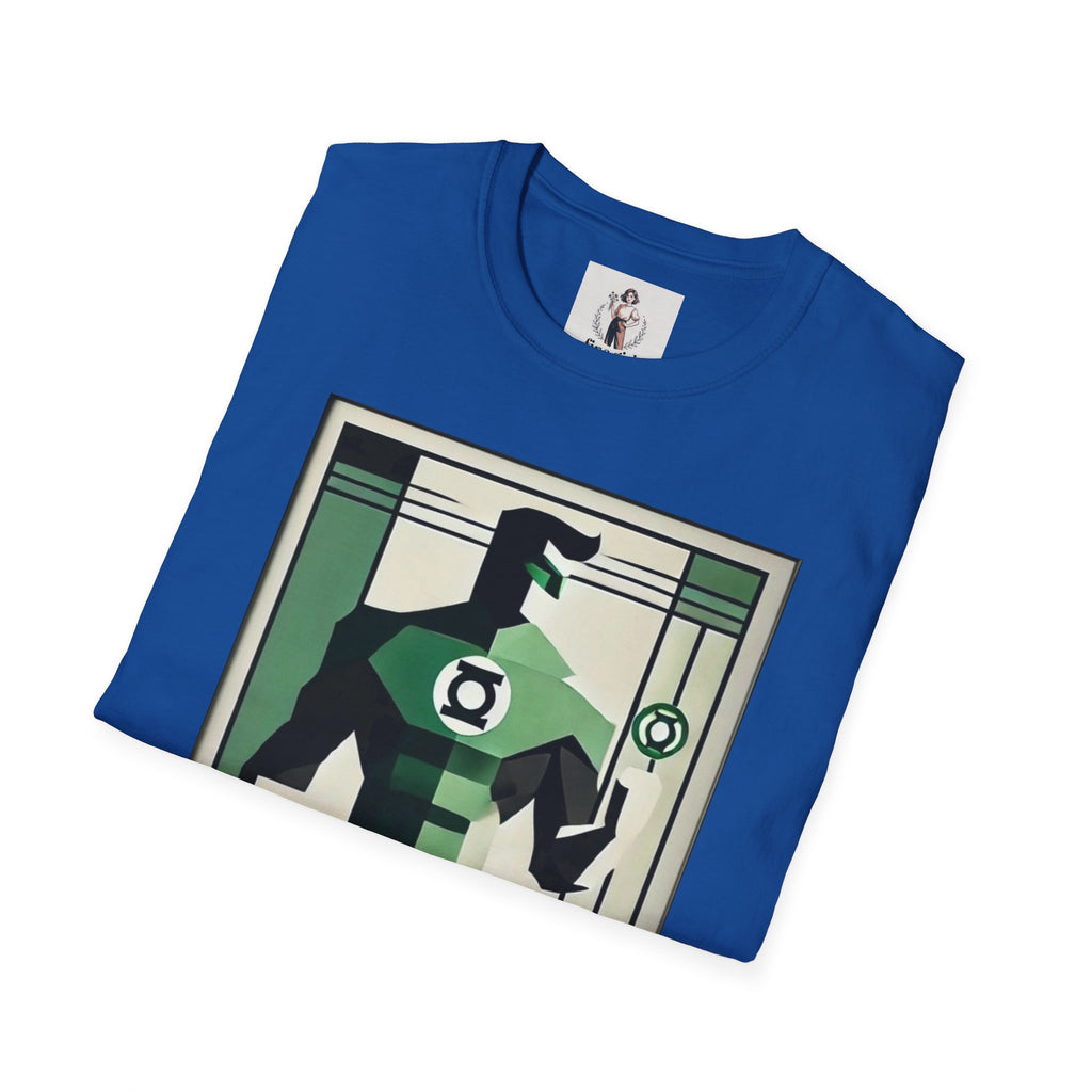 Green Lantern Superhero Marvel Unisex Softstyle T-Shirt, Comic Book Tee, Graphic Novel Shirt, Geeky Clothing, Cosplay Costume Top