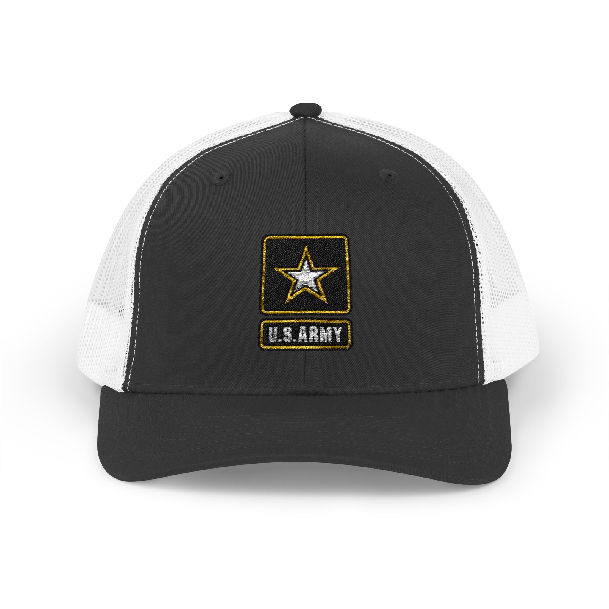 US Army Snapback Trucker Cap with Thin Red Line Design, Ideal for First Responders, Supportive Gifts, Memorials, Everyday Wear