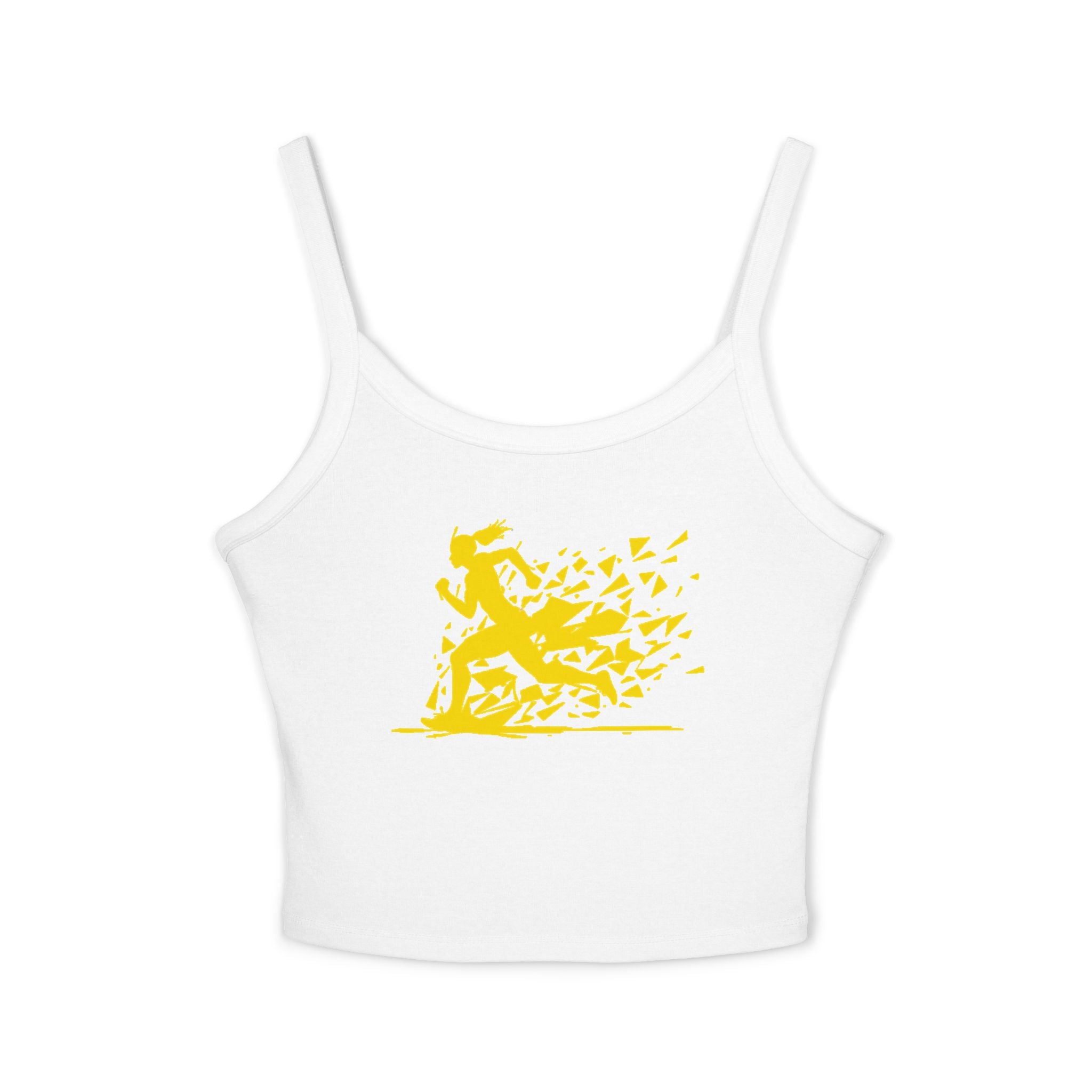Running Woman Tank Top, Athletic Workout Top, Fitness Sleeveless Shirt, Jogging Muscle Tee, Exercise Gym Cami